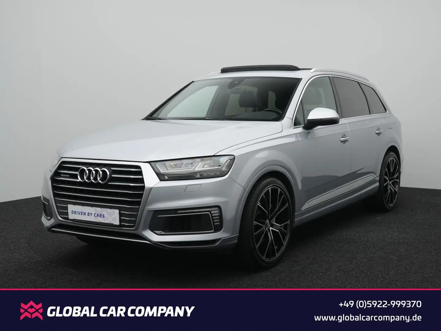 Audi Q7 3.0 TDI e-tron quattro,LUFT,PANO,AHK,E-SITZE Argintiu - 1