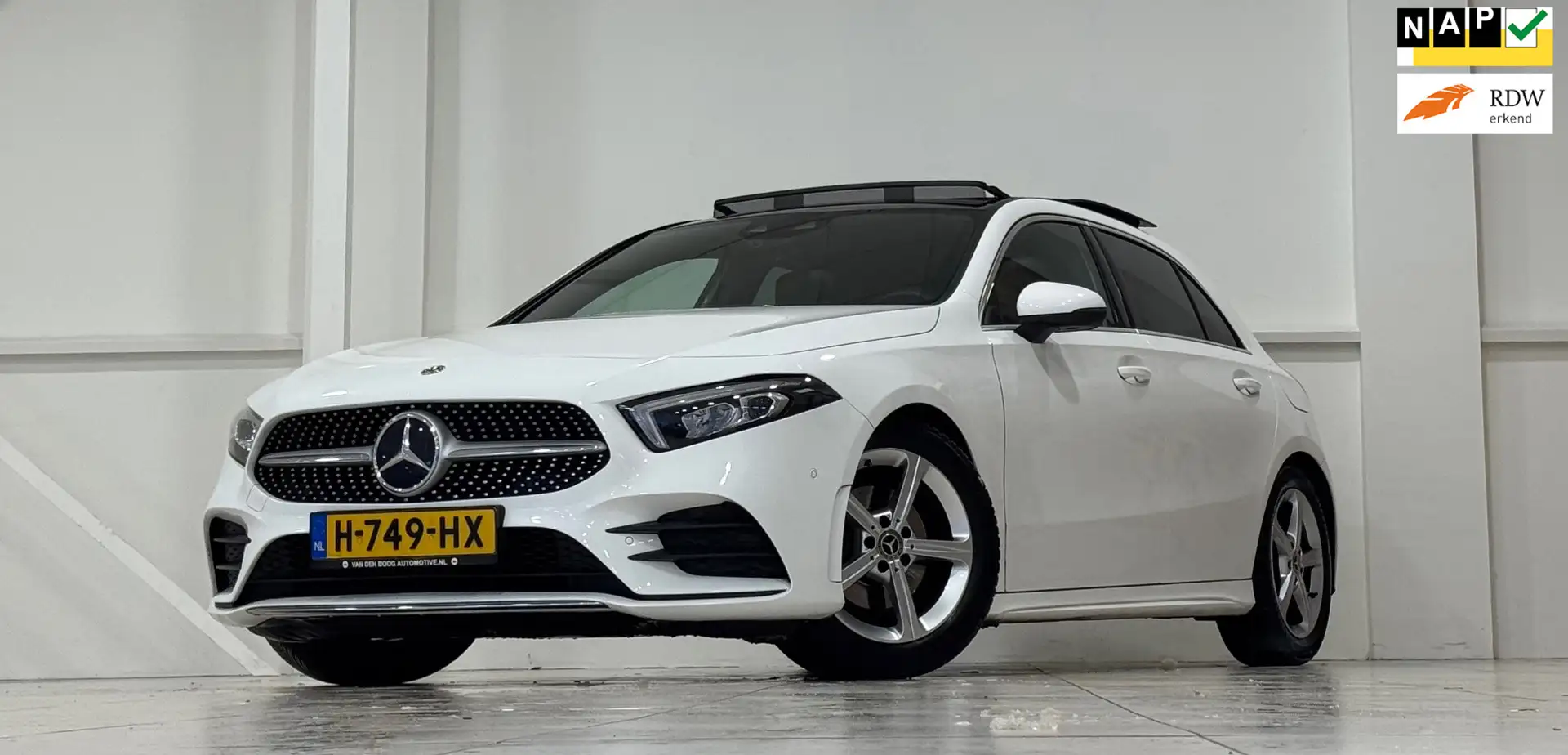 Mercedes-Benz A 160 Business Solution AMG 1e Eigenaar! apple car play Blanc - 1