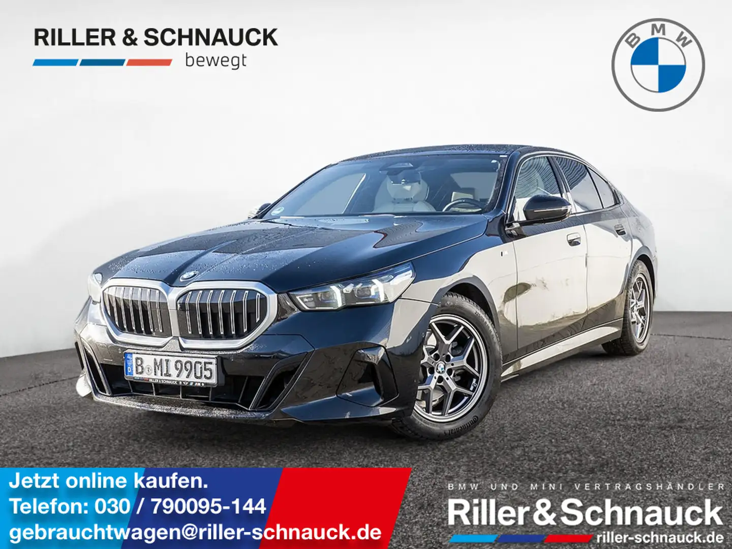 BMW 520 d M-Sport 360°+LED+HUD+H/K+NAVI+KEYLESS+KL Schwarz - 1