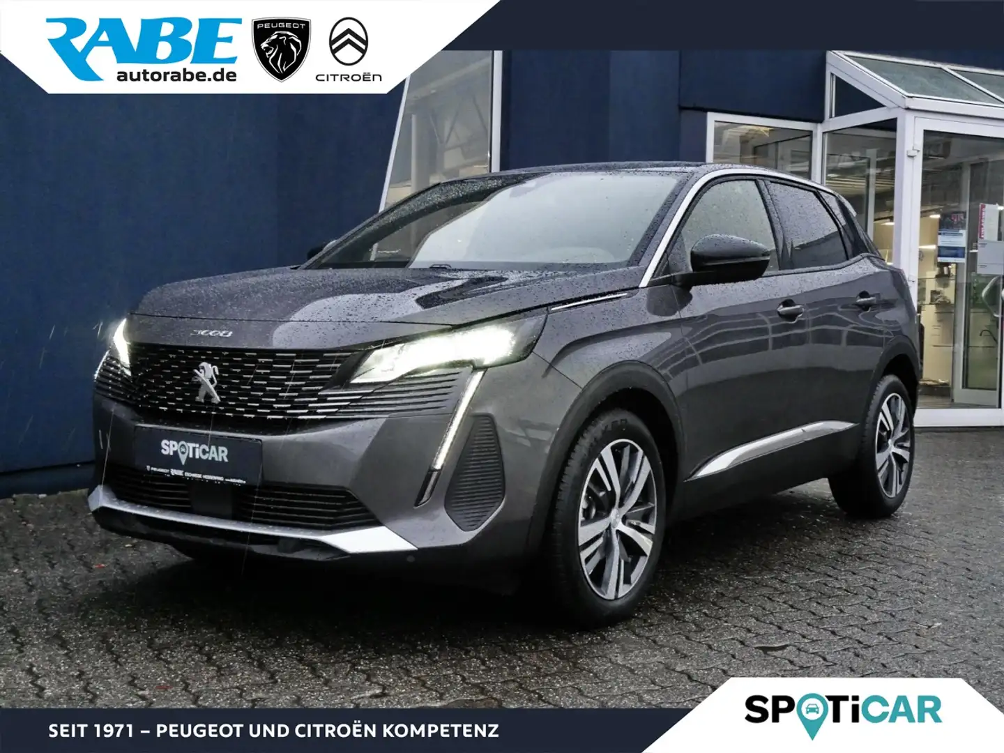 Peugeot 3008 Allure Pack 136 AHK+Sitzhzg+Navi+LED Klima Navi Grau - 1