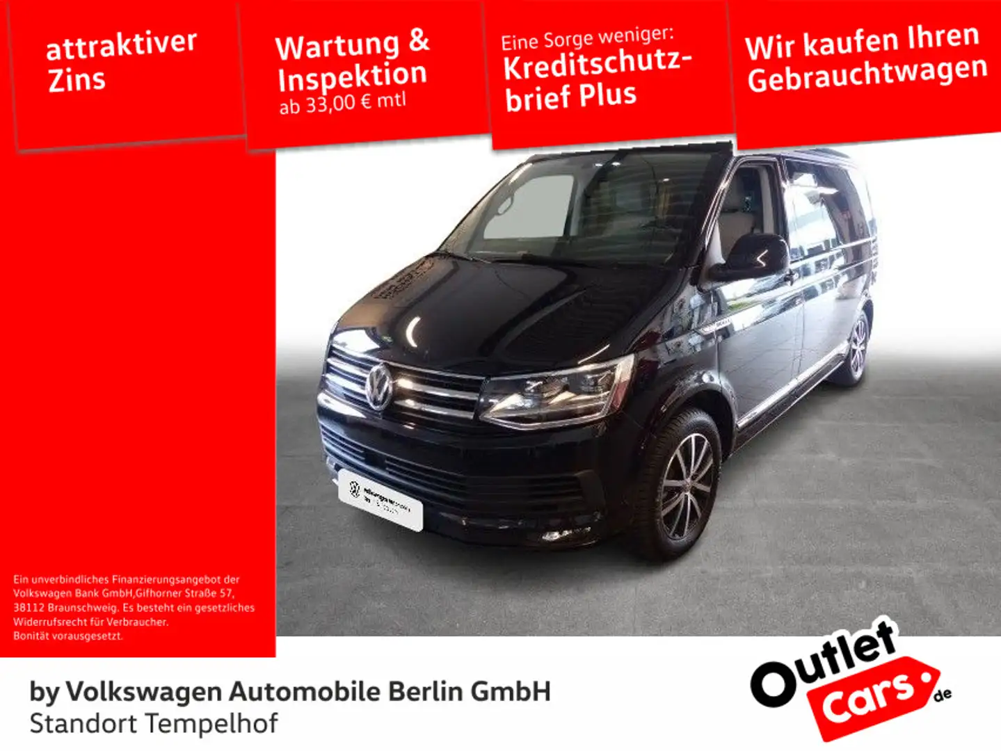 Volkswagen T6 California 2.0TDI DSG Ocean Edition STHZG*OUT Black - 1
