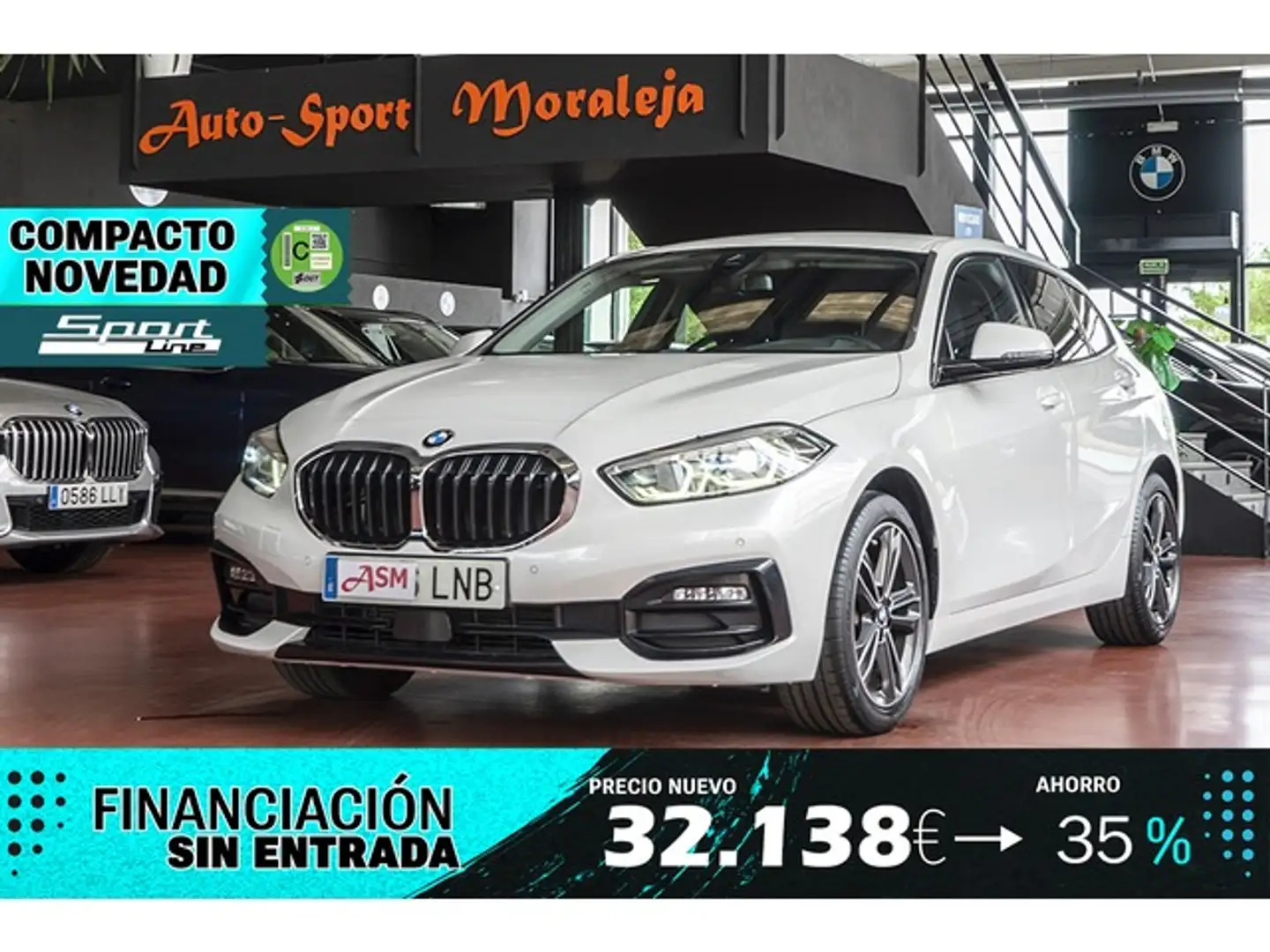 BMW 116 116dA Blanc - 1