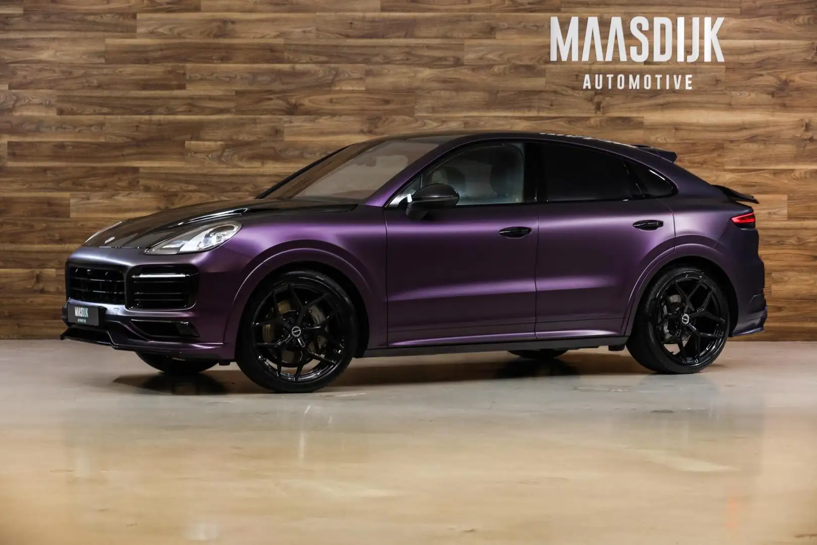 Porsche Cayenne Coupe 2.9 S|Techart|Akrapovic|HUD|Pano|Keyless| Paars - 1