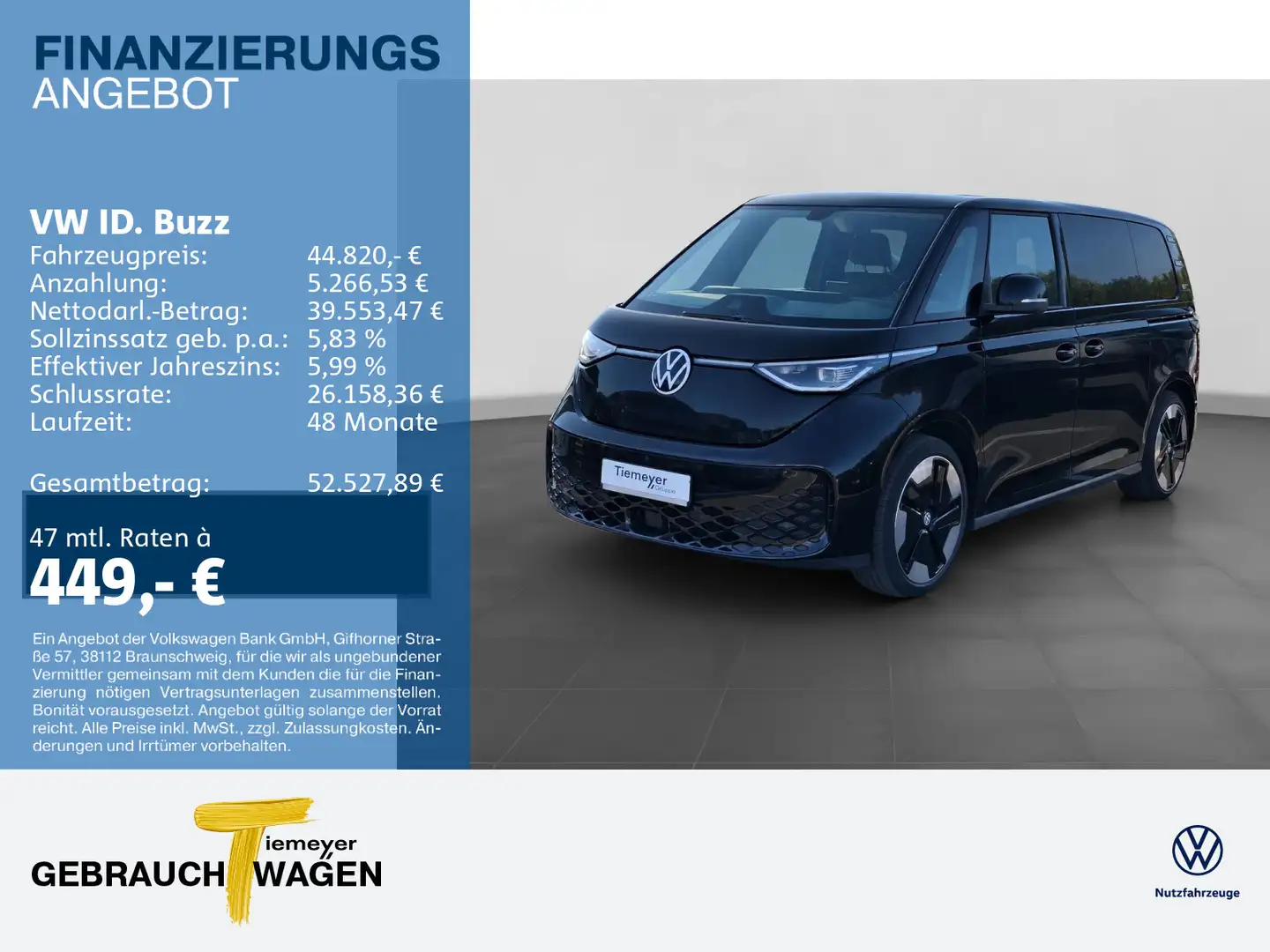 Volkswagen ID. Buzz ID.Buzz PRO MATRIX ACC eKLAPPE AHK Schwarz - 1