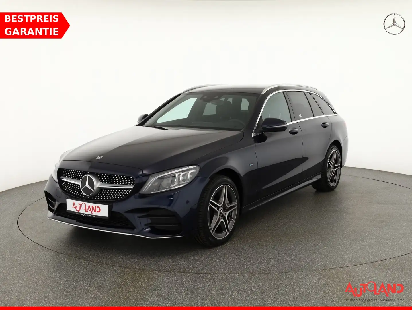 Mercedes-Benz C 300 C300 e T AMG Line Aut. LED Leder Navi Burmester Bleu - 1