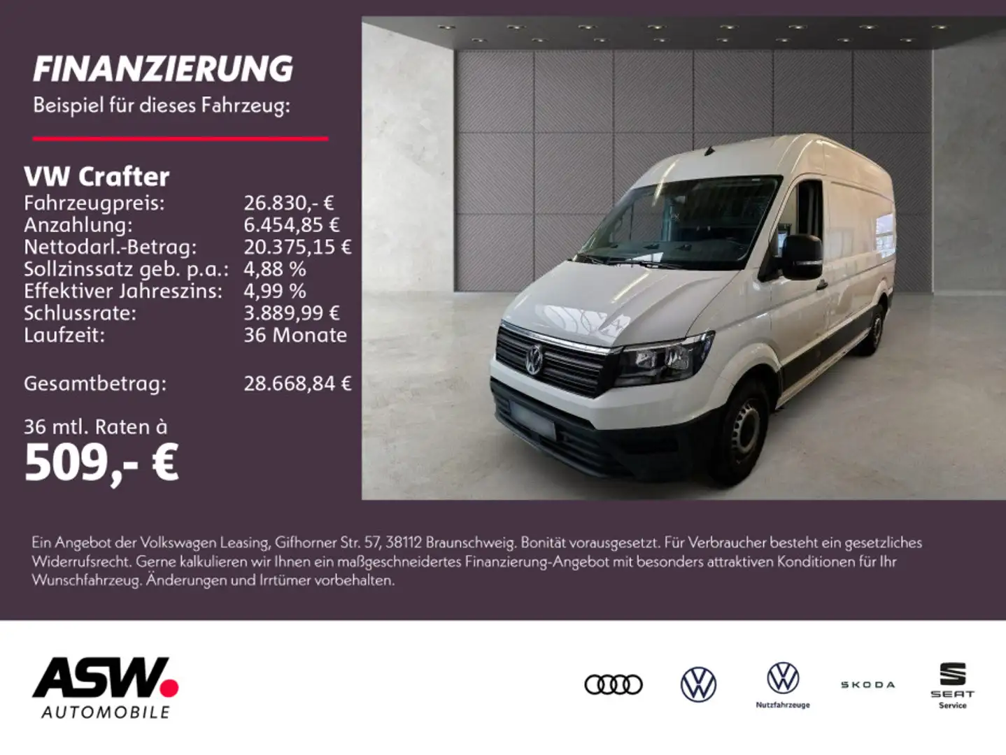 Volkswagen Crafter 35 Kasten 2.0 TDI PDC Anhängerkupplung Blanc - 1