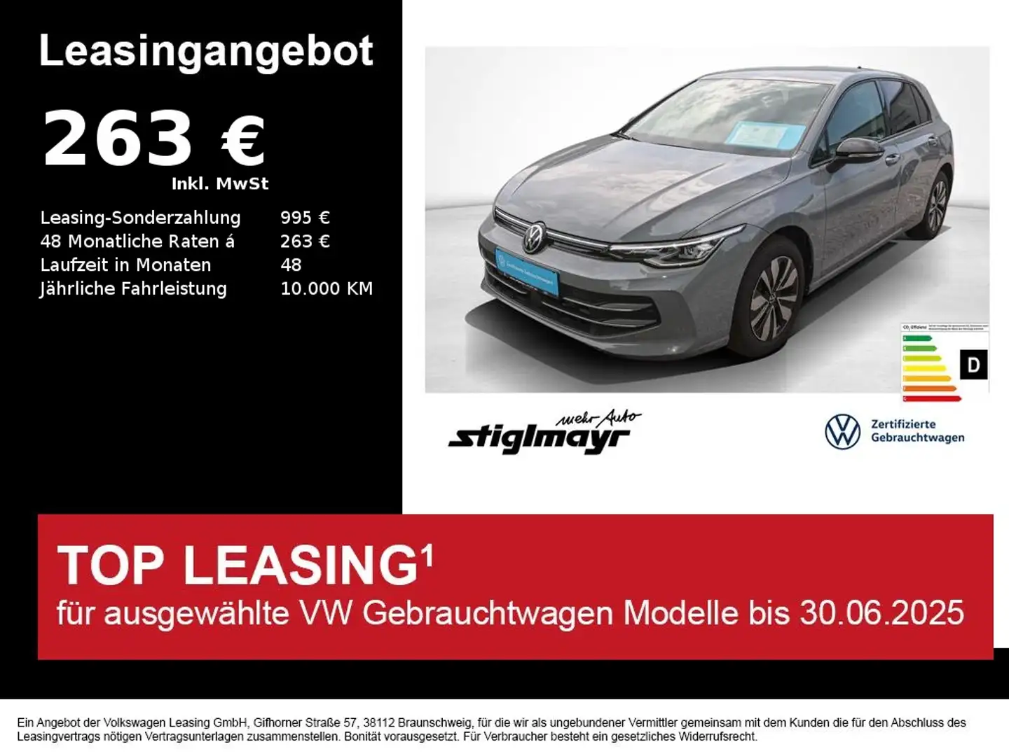Volkswagen Golf VIII GOAL 1.5 TSI DSG KAMERA+SITZHG+PDC Grau - 1