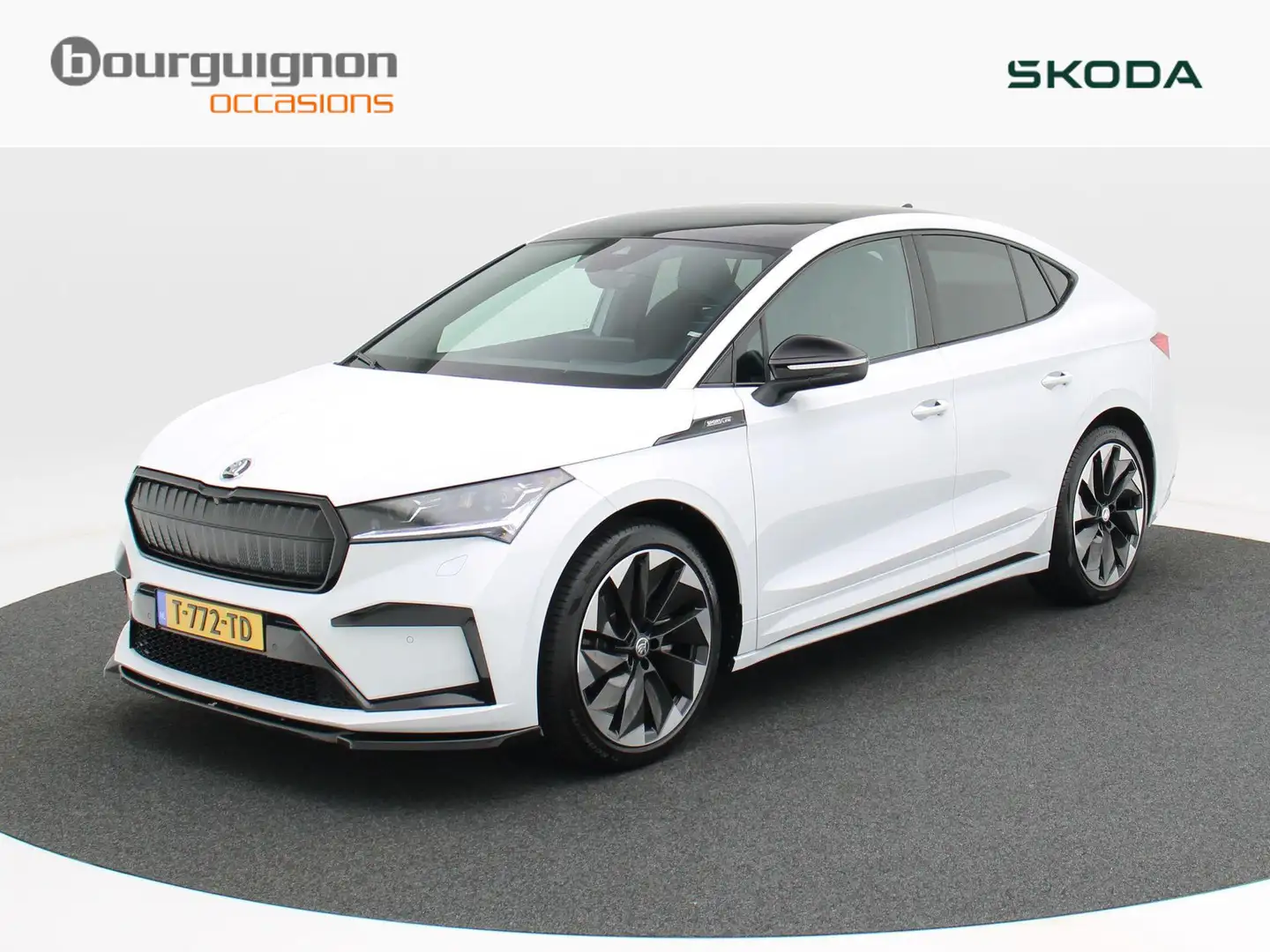 Skoda Enyaq Coupé 180 Pk Sportline 60 | Panorama Dak | Full LE Wit - 1