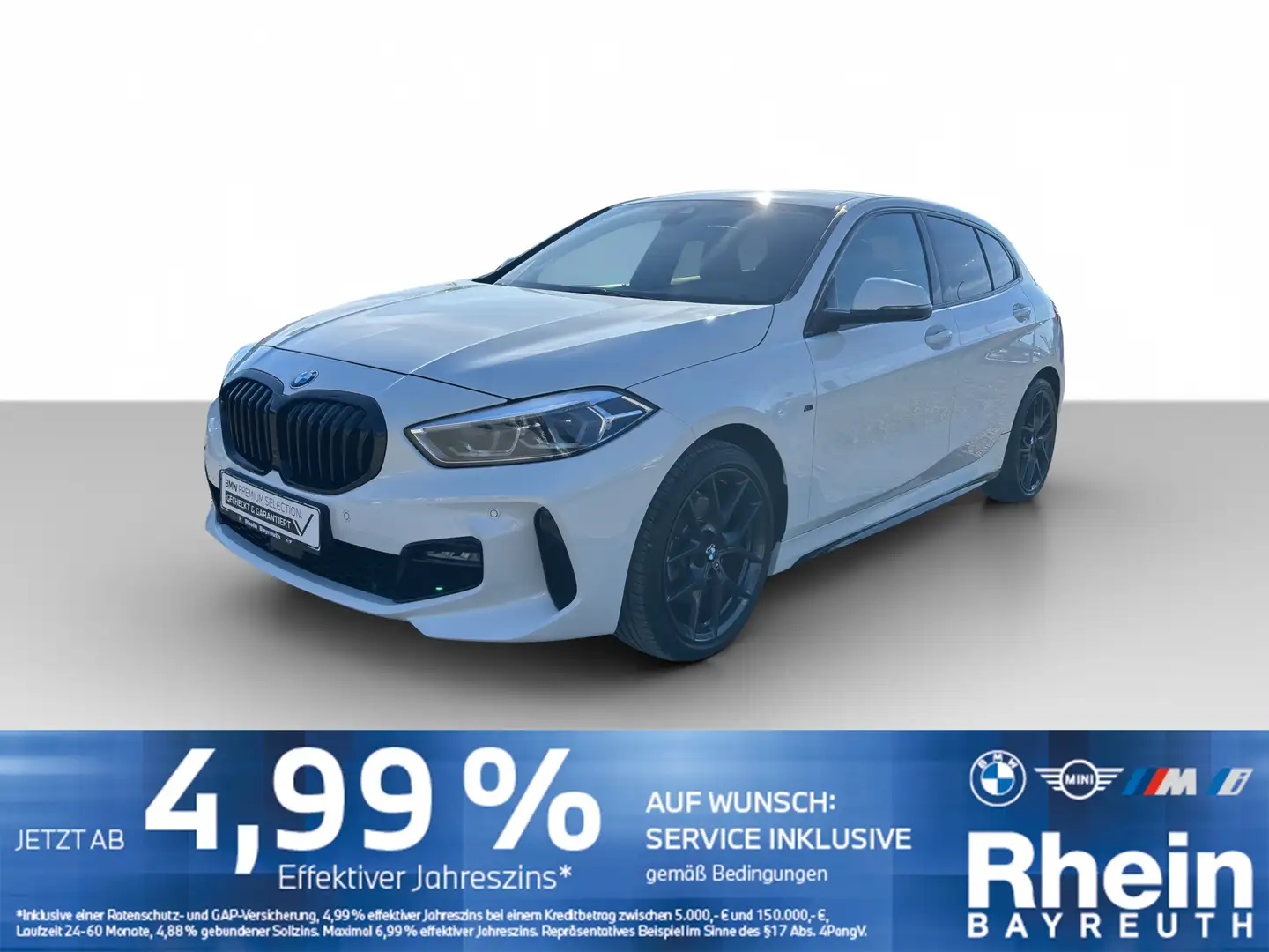 BMW 118 i M Sportpaket Navi LED Lordose Shz PDC Mfl Navi L Blanc - 1