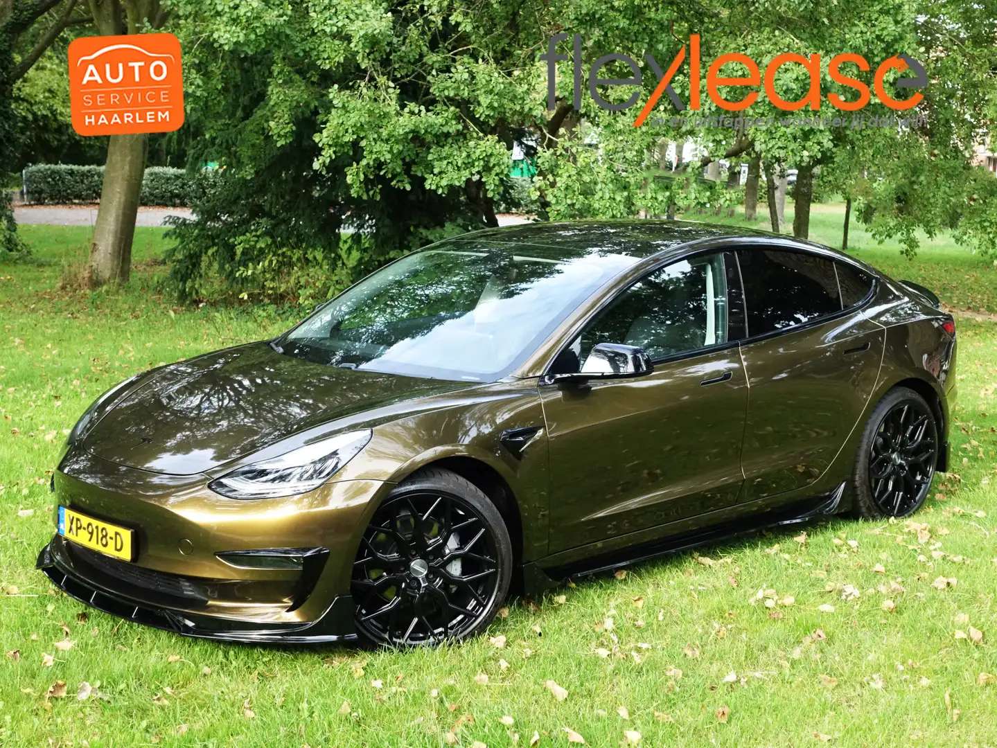 Tesla Model 3 Long Range Performance Edition- Carbon Interieur A Vert - 1