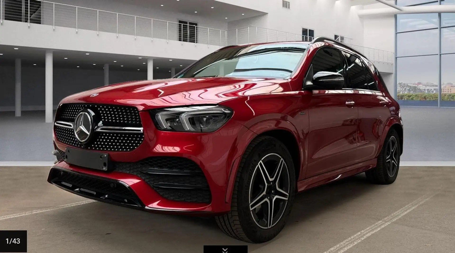 Mercedes-Benz GLE 350 de AMG Night*HUD*360°*Mubeam*AHK*20*DAB Rouge - 1