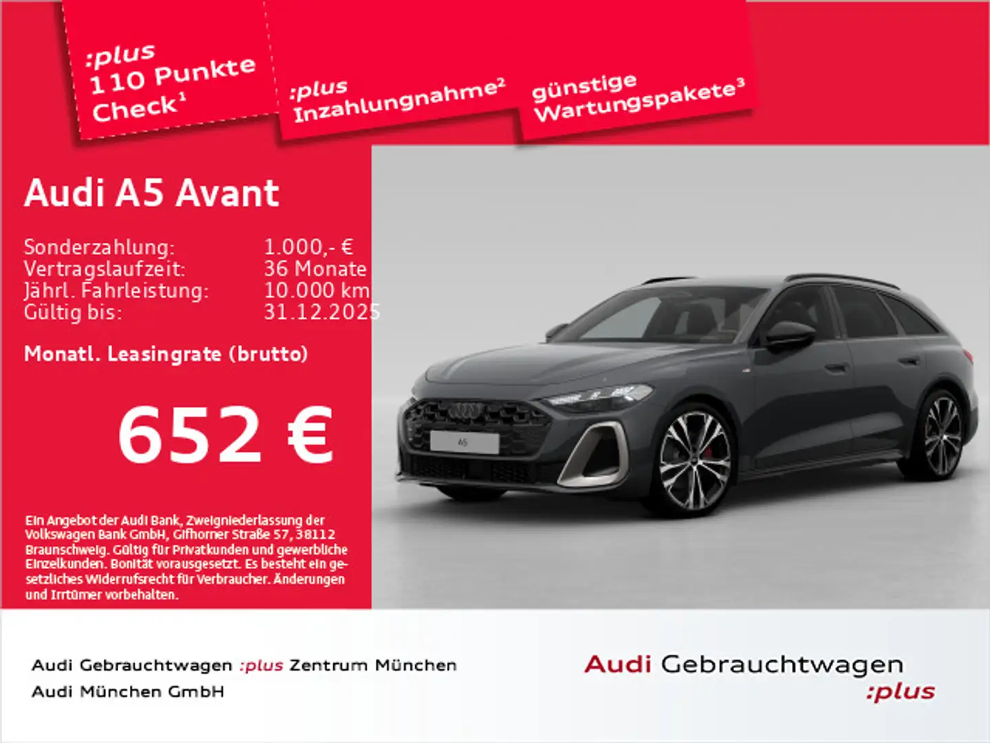Audi A5 TFSI qu. S tronic edition one ACC/AHK/H Grau - 1