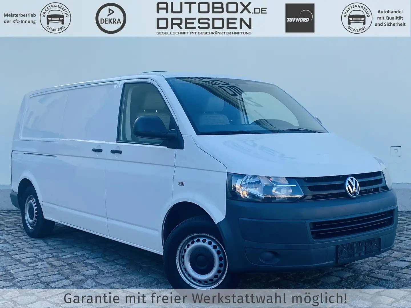 Volkswagen T5 Transporter Kasten lang +KLIMA+REGALE+STHZG+ Weiß - 1