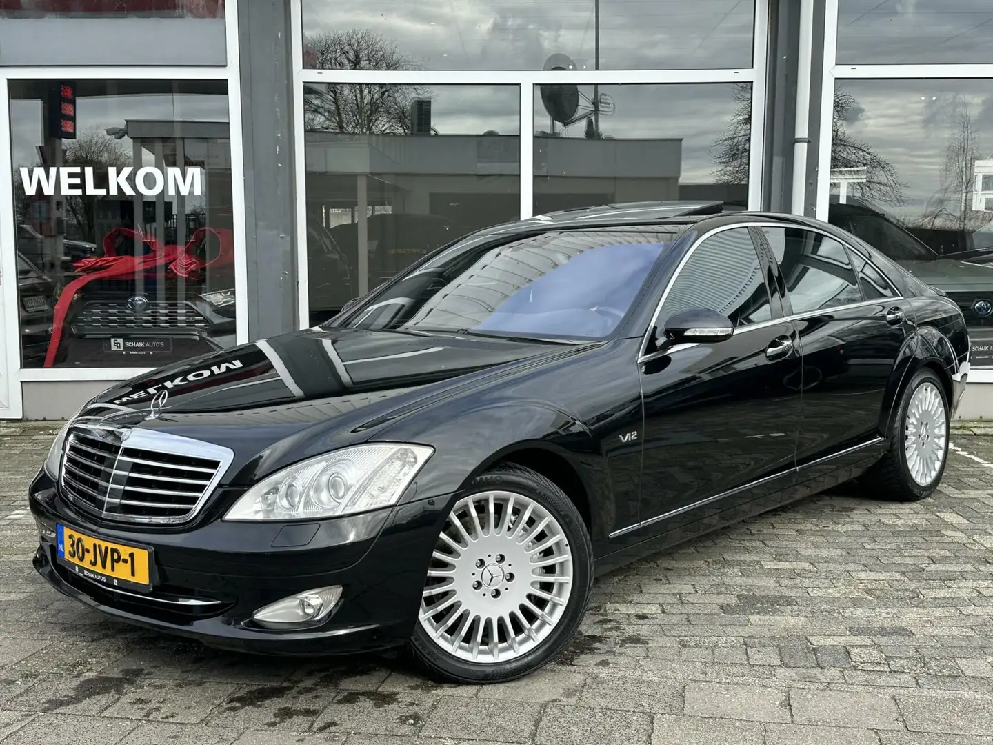 Mercedes-Benz S 600 Lang Duurste uitvoering, NL auto Uniek Zwart - 1