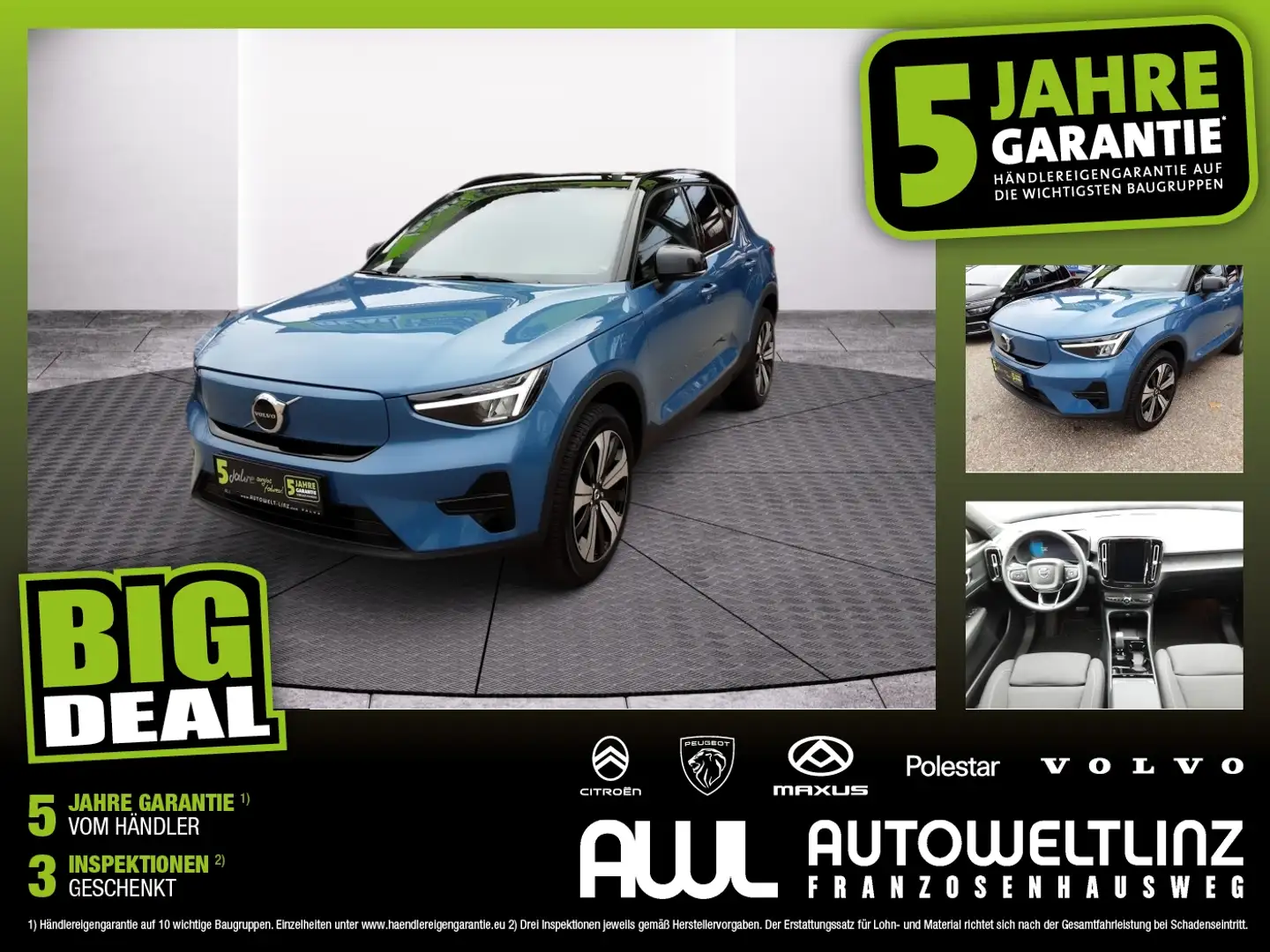 Volvo XC40 Single Recharge 69 kWh Plus Blau - 1