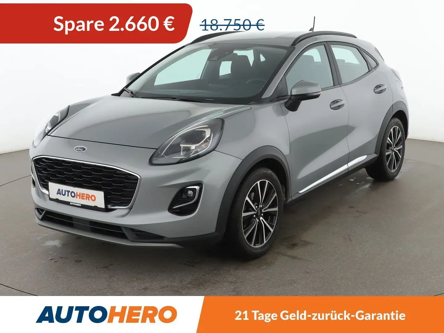 Ford Puma 1.5 TDCi EcoBlue Titanium*NAVI*LED*TEMPO*PDC*AHK* Grau - 1