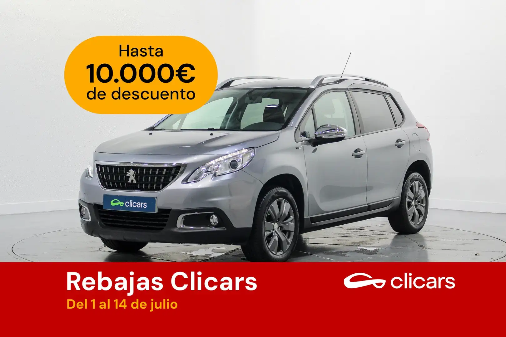 Peugeot 2008 1.6 BlueHDI Style 100 Gris - 1