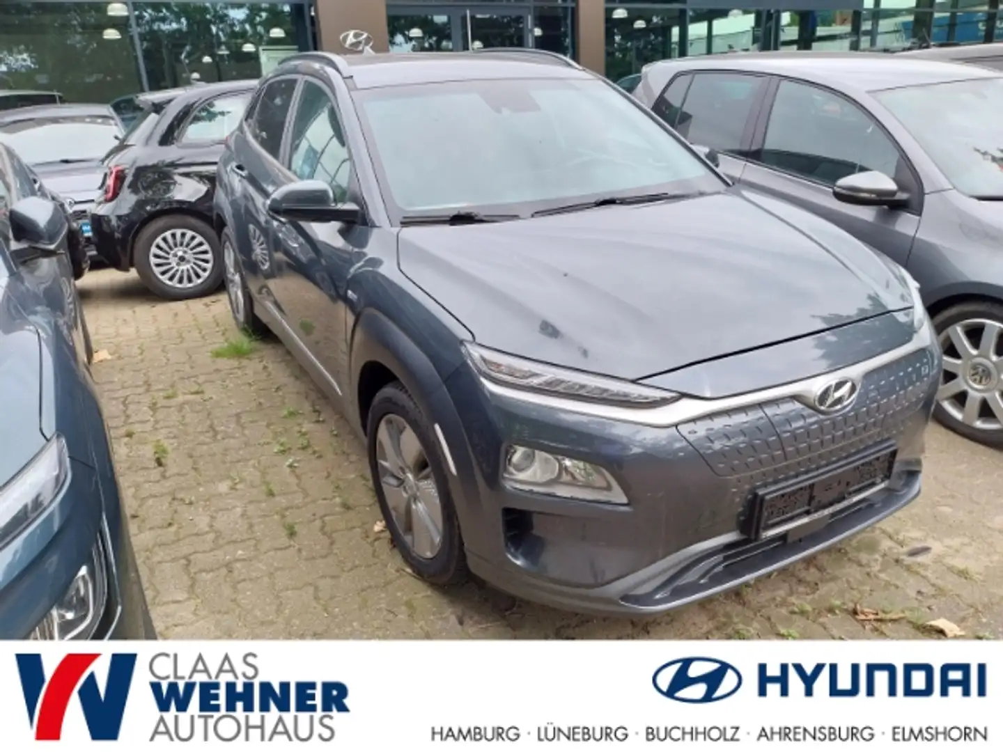 Hyundai KONA Advantage Elektro 2WD Navi ACC Klimaautom SHZ Lenk Grau - 1