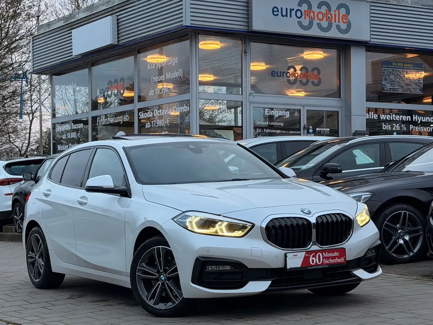 BMW 116 d Sportline *Pano*LED*Navi*Sitzheiz*Ambiente* Weiß - 1