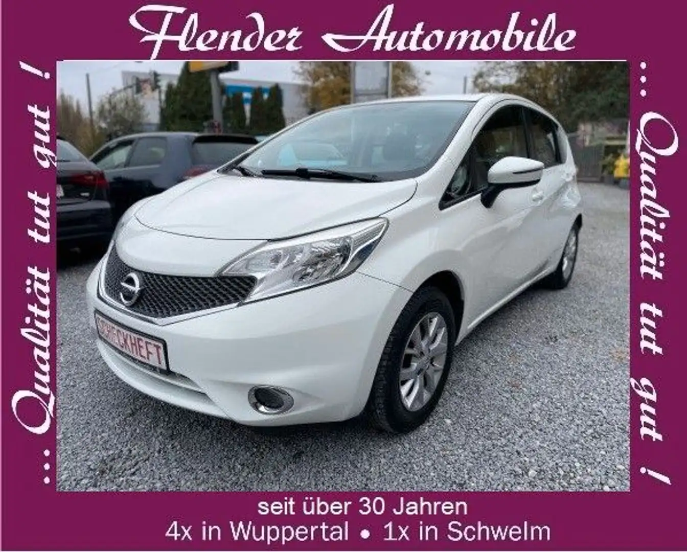 Nissan Note Acenta ,Klima, inkl. 3 J. Hausgarantie Weiß - 1