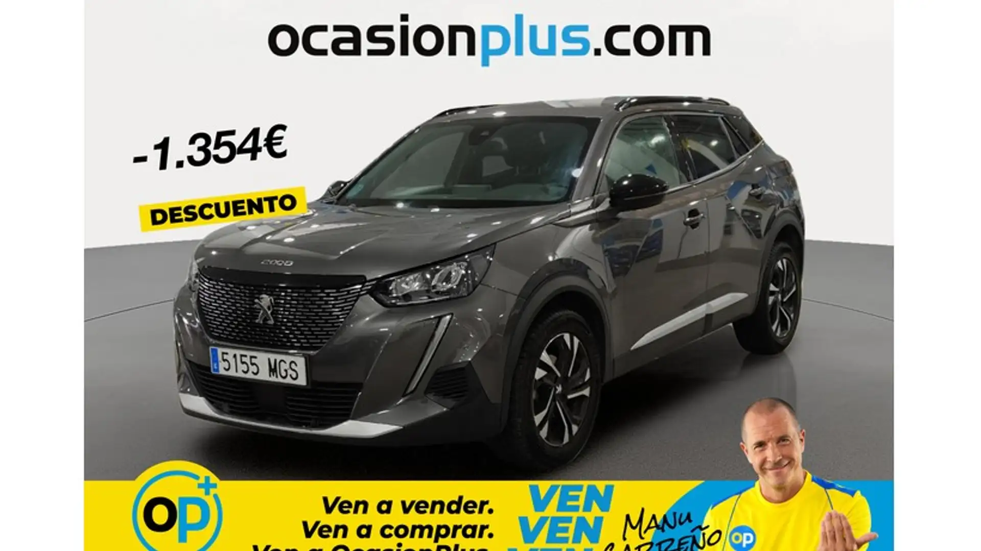 Peugeot 2008 1.2 PureTech S&S Allure Pack 130 Gris - 1