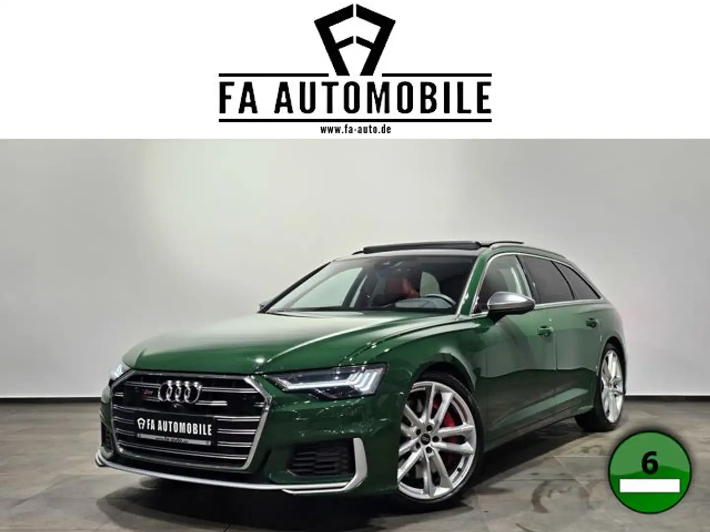 Audi S6 Excl Edition Pano HdMatrix Hud B&O 360" 21Zol Зелений - 1