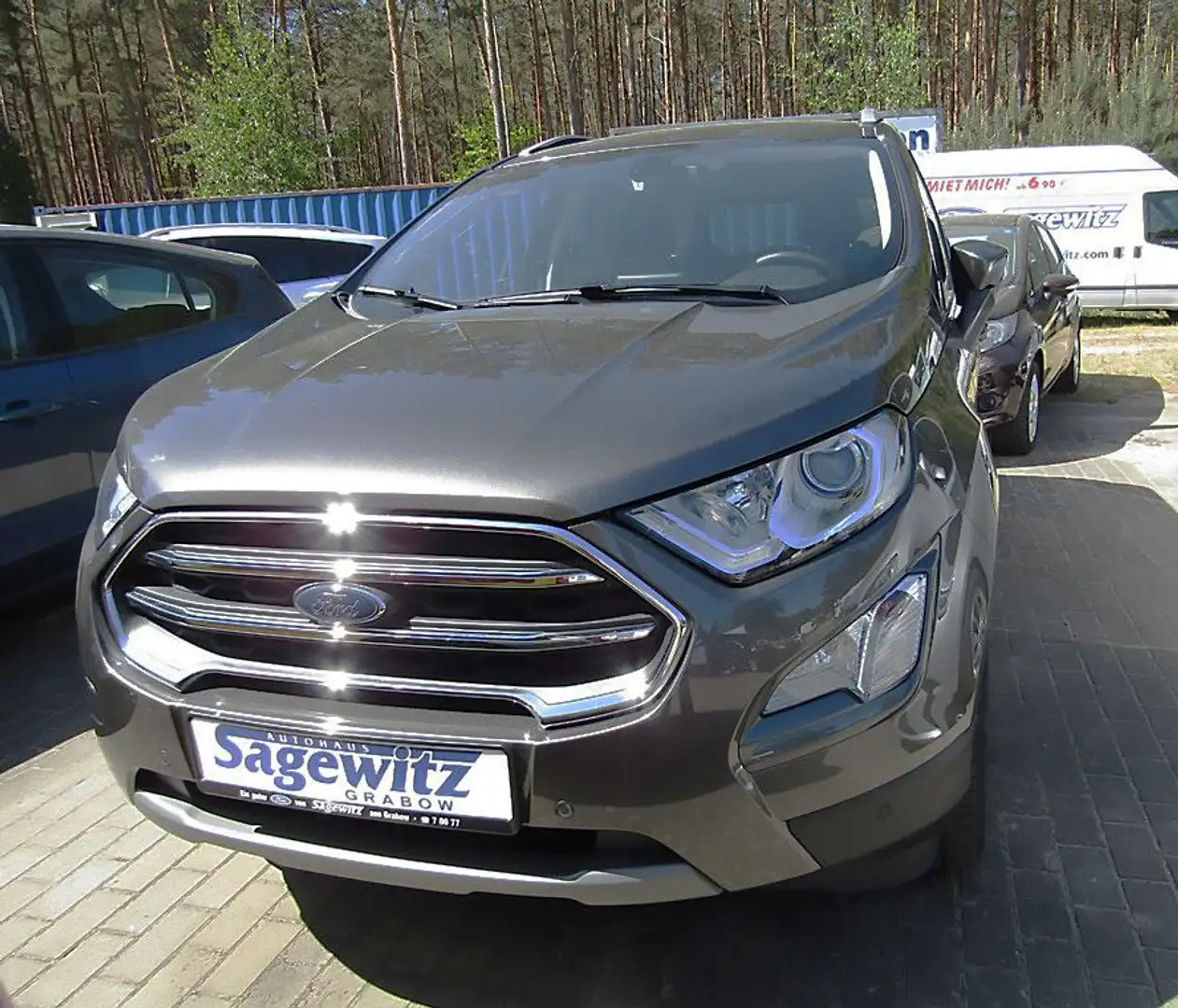 Ford EcoSport 1.0 EcoBoost Titanium SHZ AHK Navi Gris - 2
