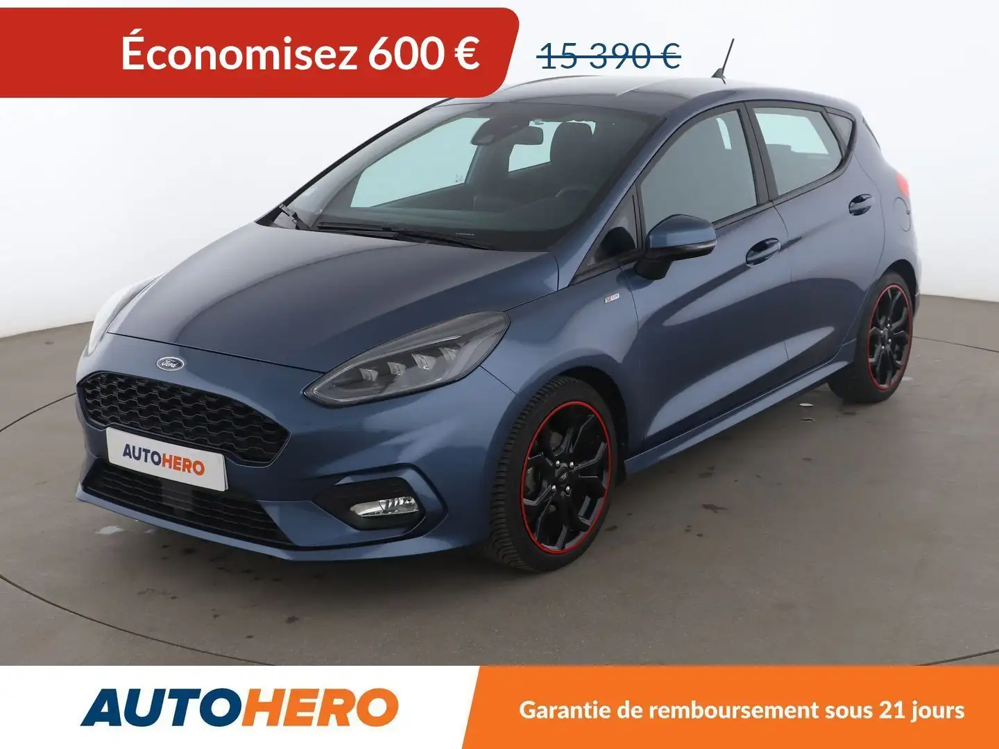 Ford Fiesta 1.0 EcoBoost ST-Line Bleu - 1