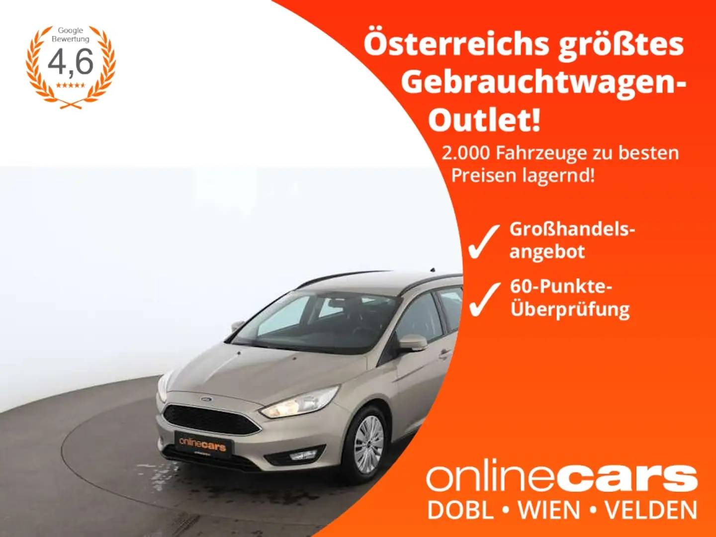 Ford Focus Turnier 1.0 EcoBoost SITZHZG KLIMA TEMP Beige - 1