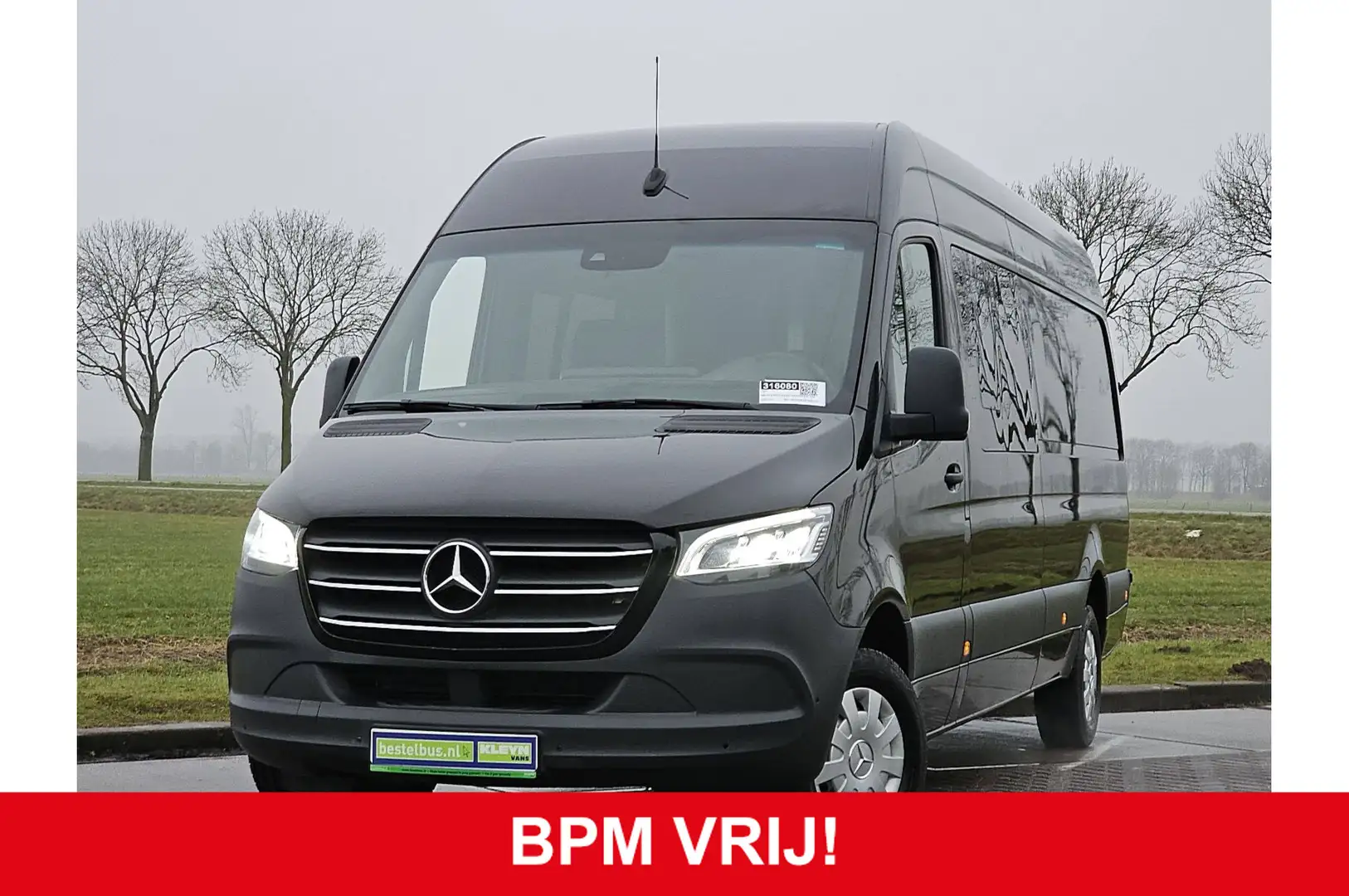 Mercedes-Benz Sprinter 316 L3H2 DC 5p LED, Camera, Navi, Mbux, Dodehoek a Чорний - 2
