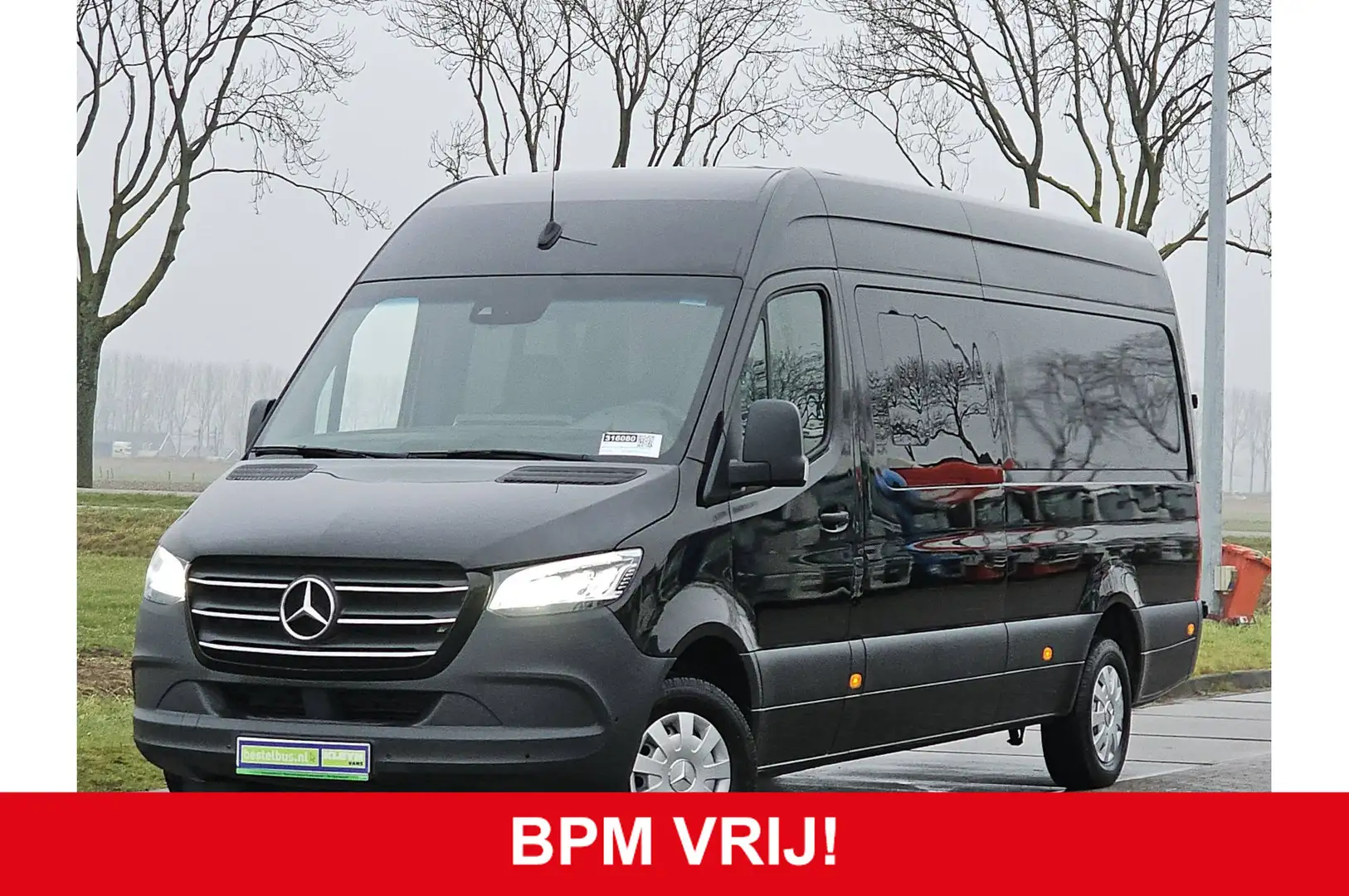 Mercedes-Benz Sprinter 316 L3H2 DC 5p LED, Camera, Navi, Mbux, Dodehoek a Чорний - 1
