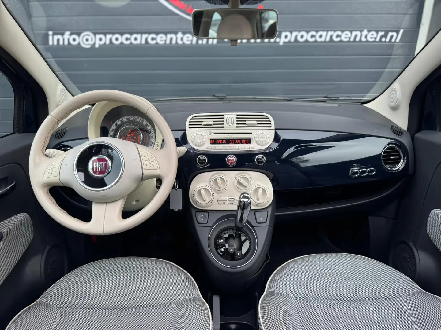 Fiat 500 1.2 Lounge PANO|AUT|AIRCO|EL.RAMEN|LMV|NAP|APK Bleu - 2