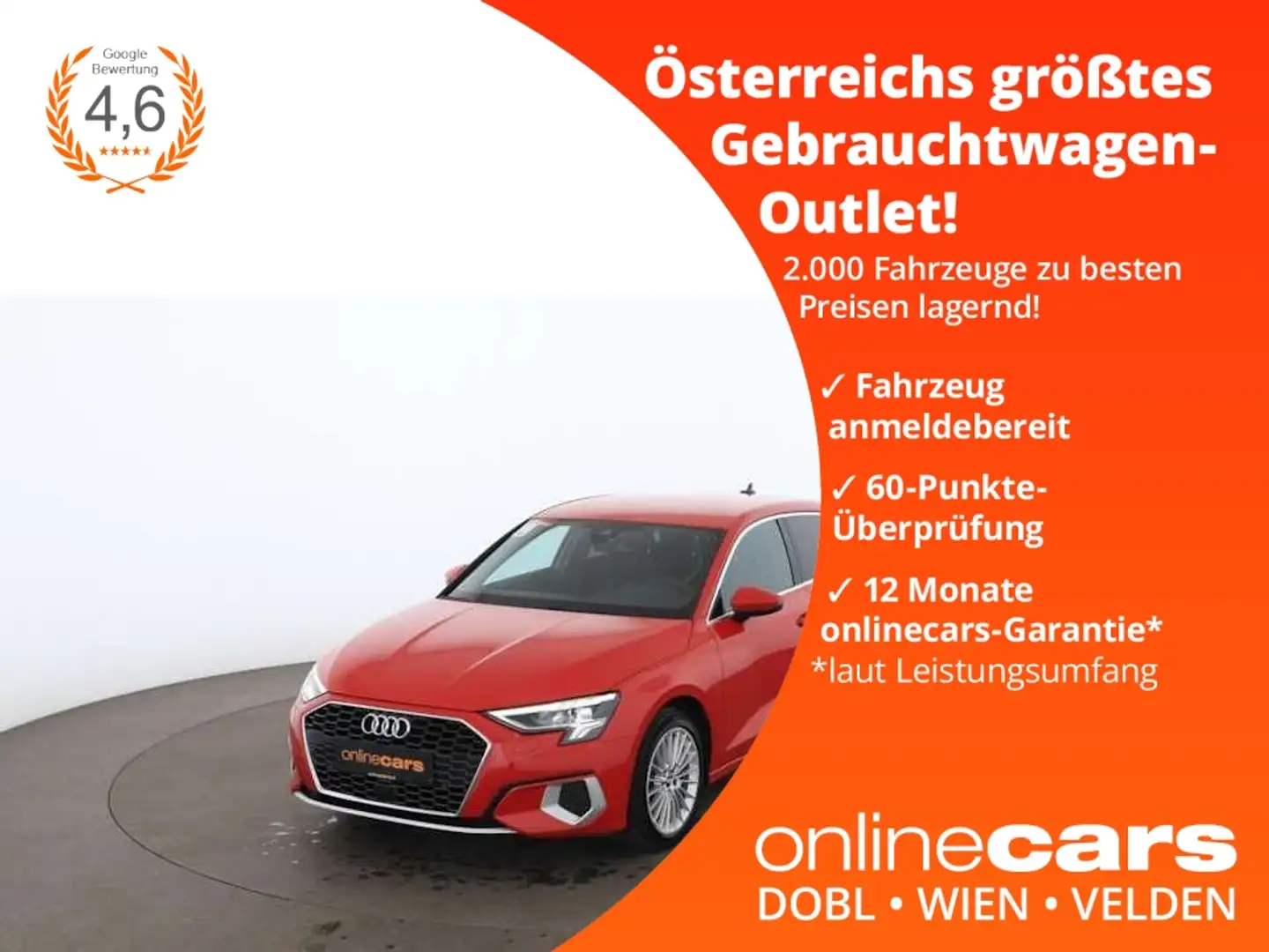 Audi A3 SB 30 TDI advanced LED DIGI-TACHO SITZHZG TEMP Rot - 1
