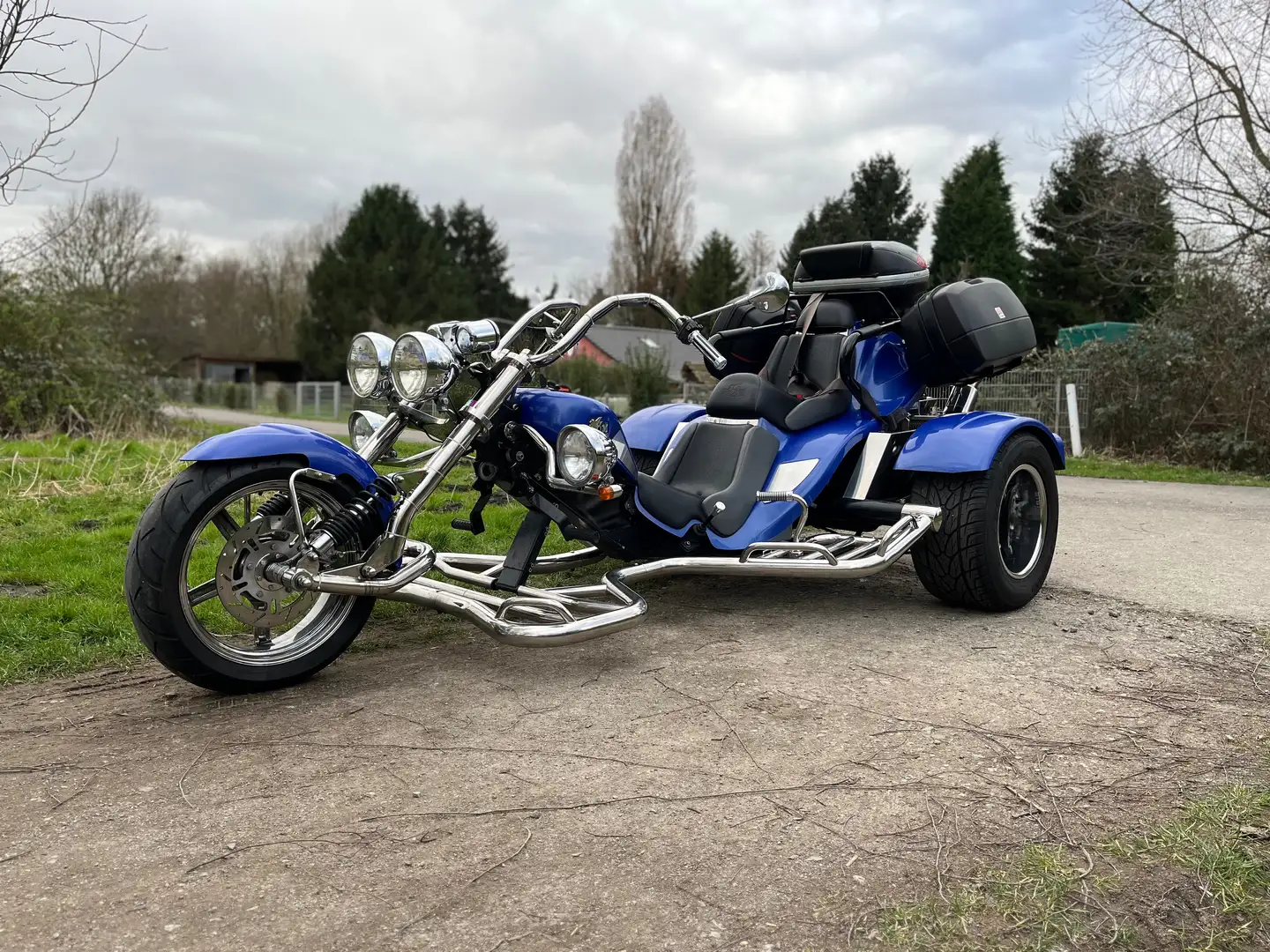 Boom Trike Low Rider Muscle Albastru - 1
