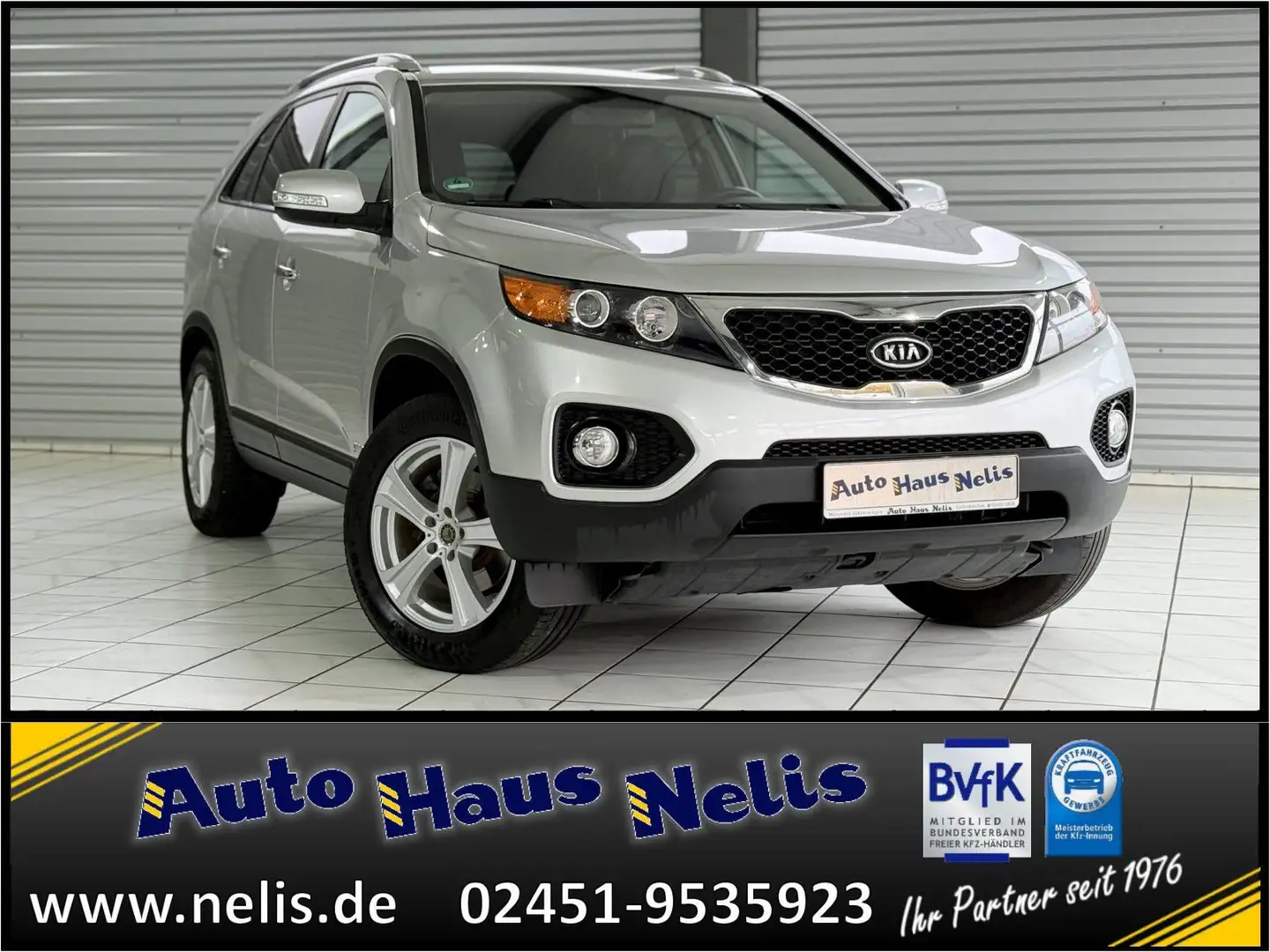 Kia Sorento 2,4 LPG 60 Liter Navigation Anhängerkupl Zilver - 1