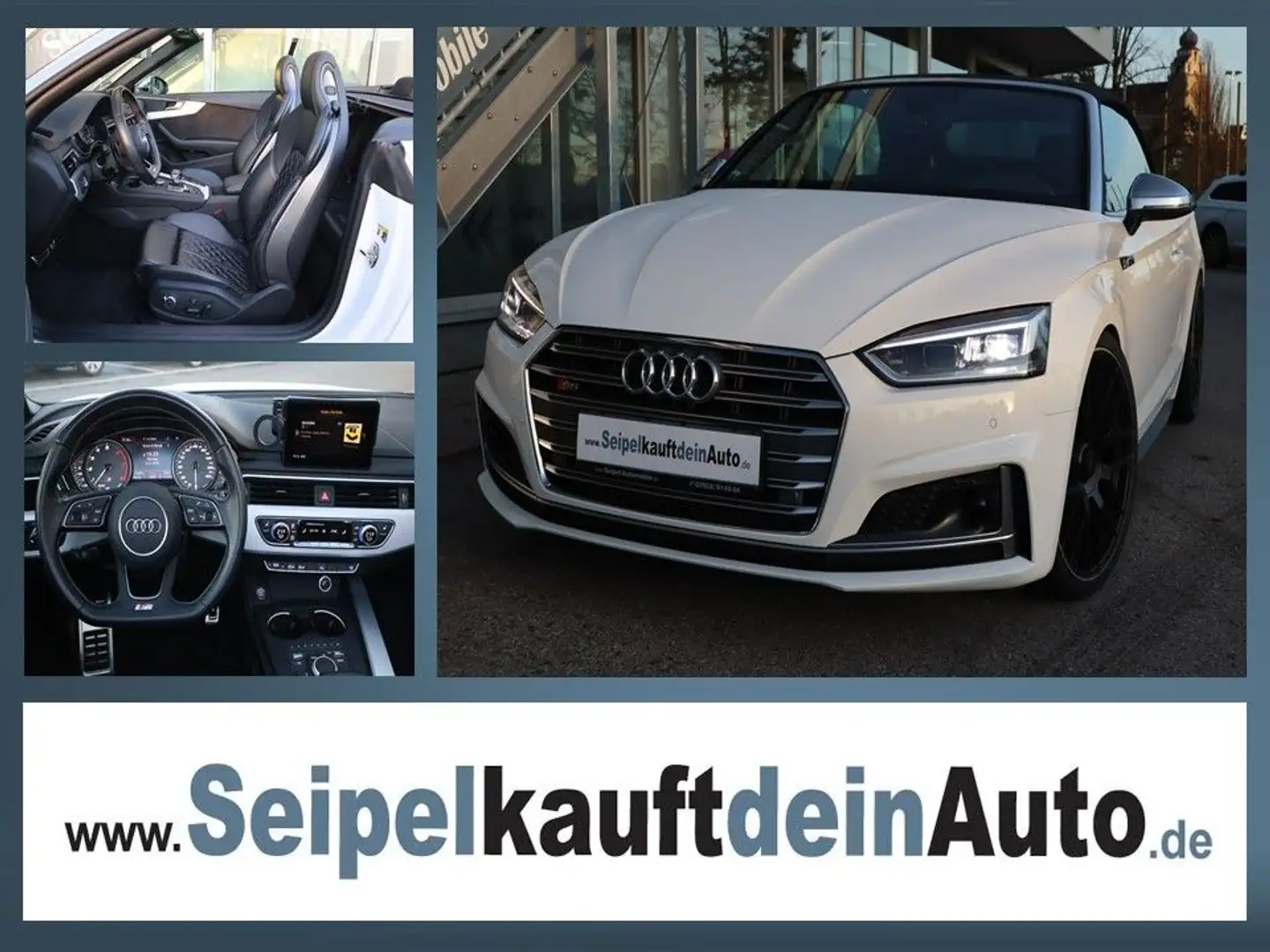 Audi S5 Cabrio 3.0 TFSI quattro*ACC*KAMERA*20ZOLL* Weiß - 1