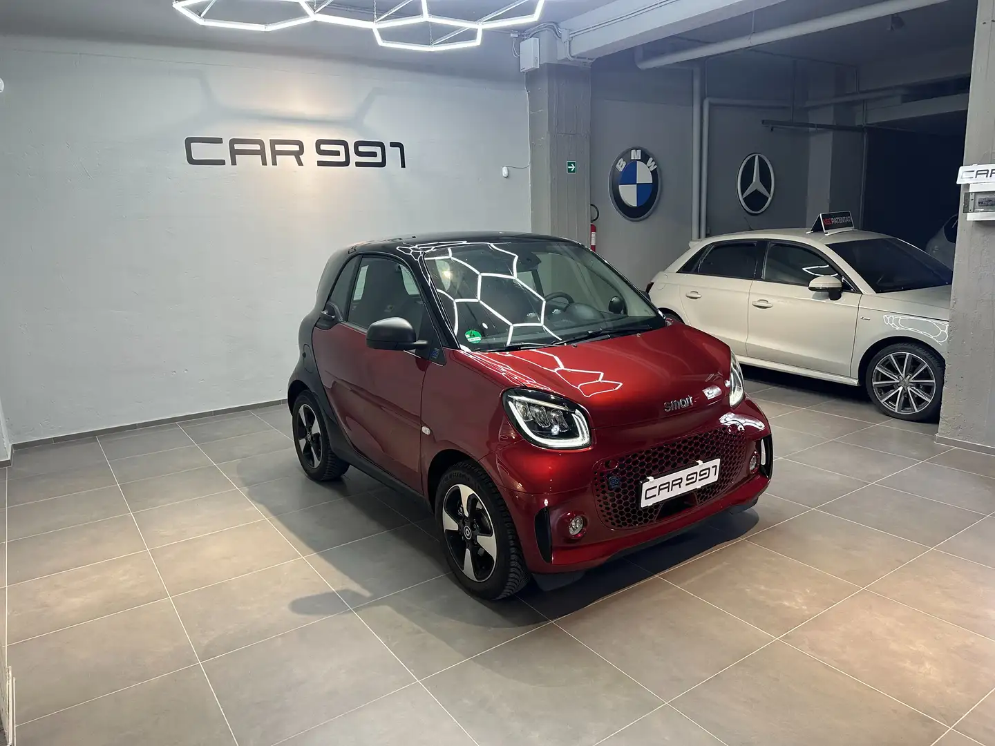 smart forTwo Fortwo eq Passion 22kW 60KW KM 0 TETTO FULLED NAVI Rosso - 1