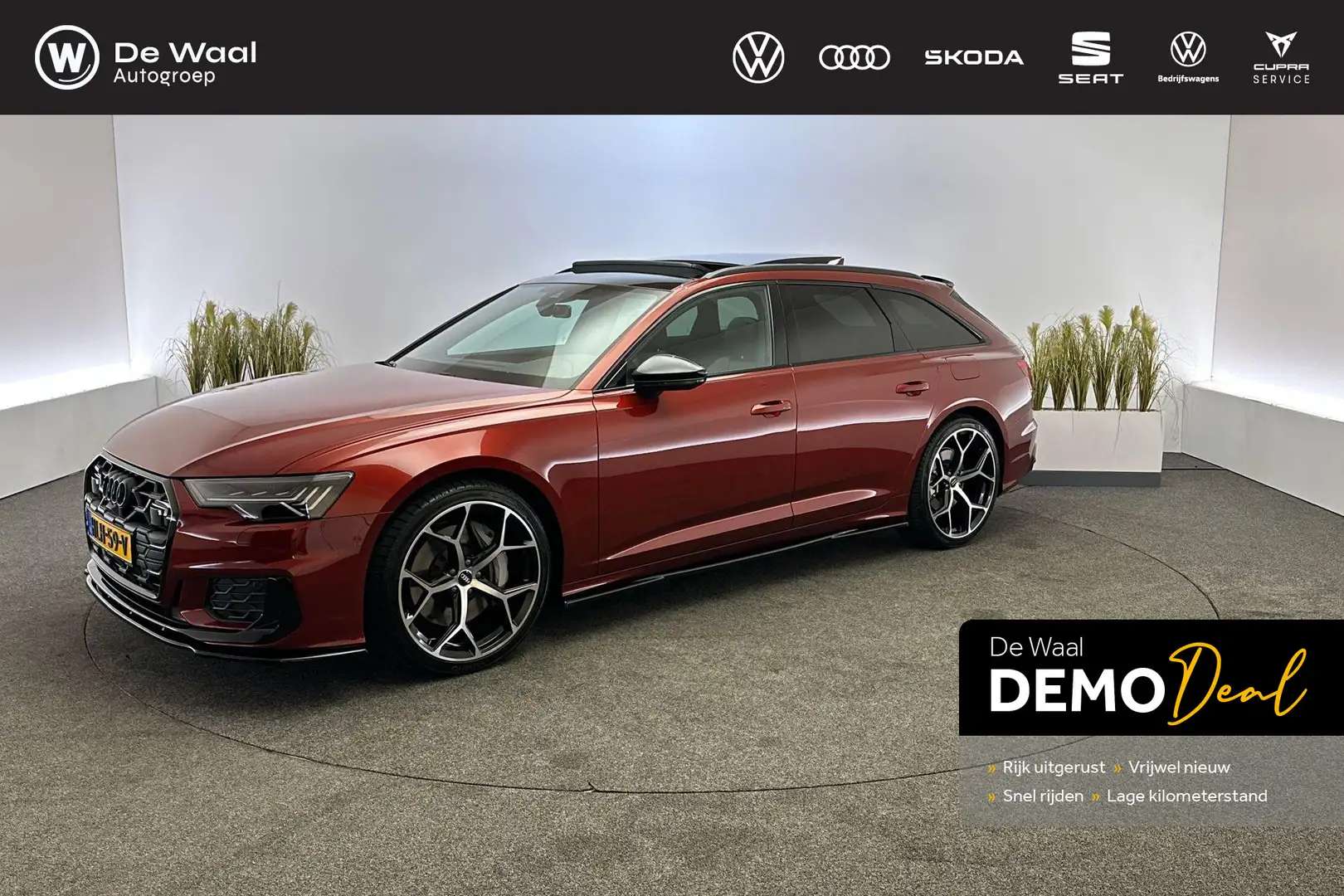 Audi A6 Avant 50 TFSI e 299pk S tronic quattro Competition Rood - 1