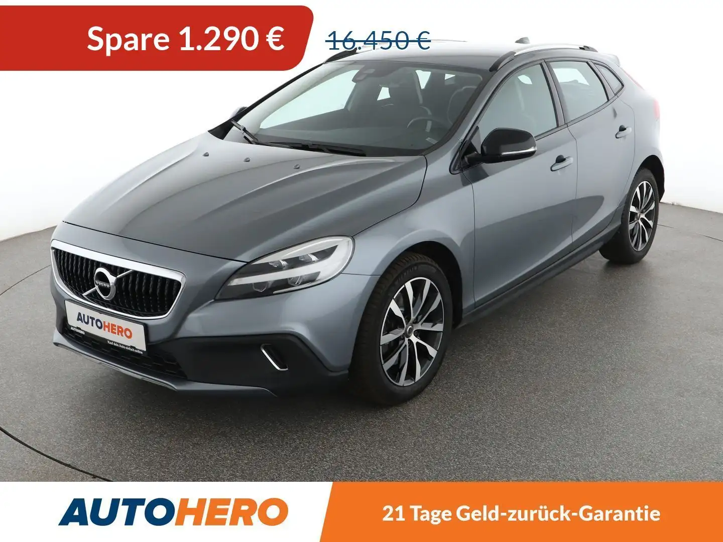 Volvo V40 2.0 D3 *NAVI*TEMPO*CAM*AHK*SHZ*PDC* Grigio - 1