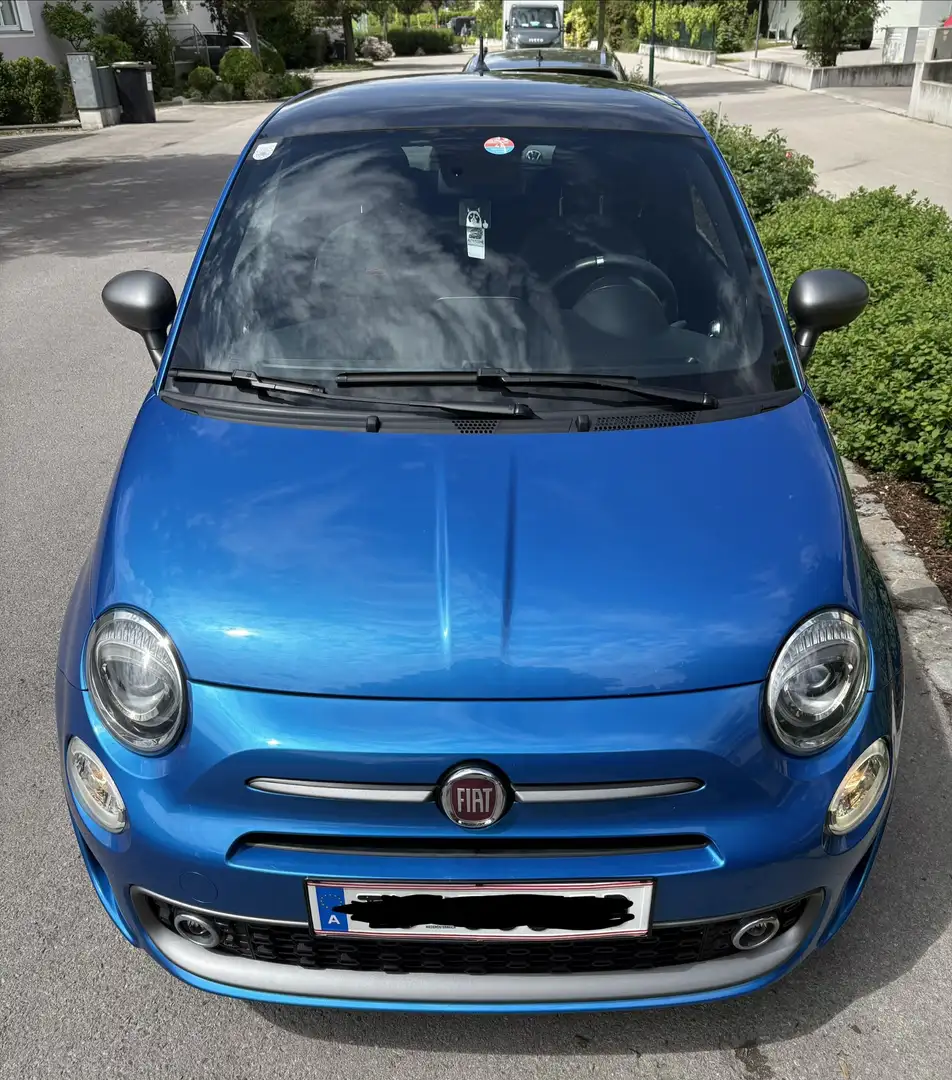 Fiat 500 FireFly Mild-Hybrid Sport | Glasdach | Italia Blau - 1