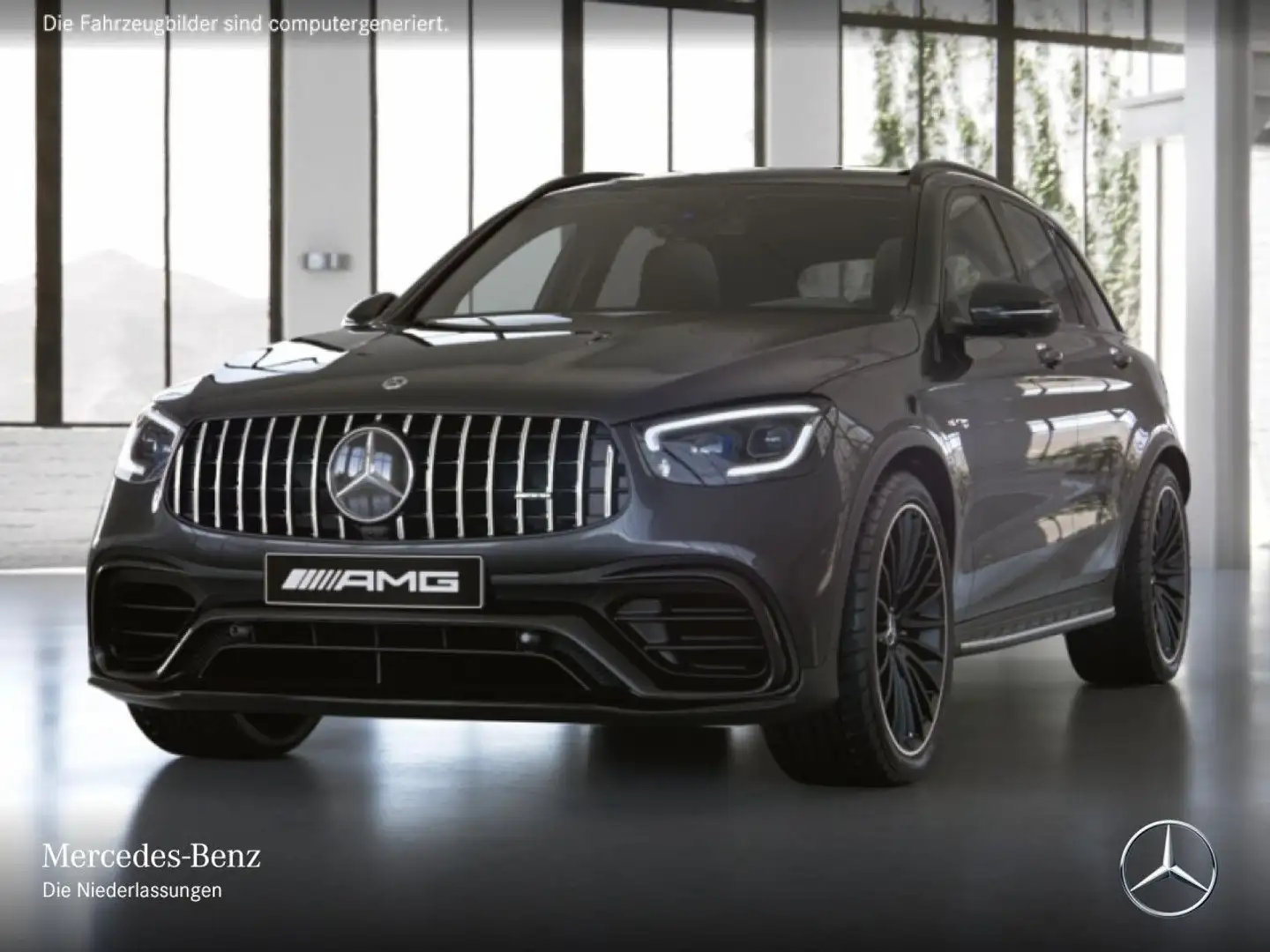 Mercedes-Benz GLC 63 AMG GLC 63 S 4M NIGHT+DRIVERS+PANO+360+MULTIBEAM+SPUR Grau - 2