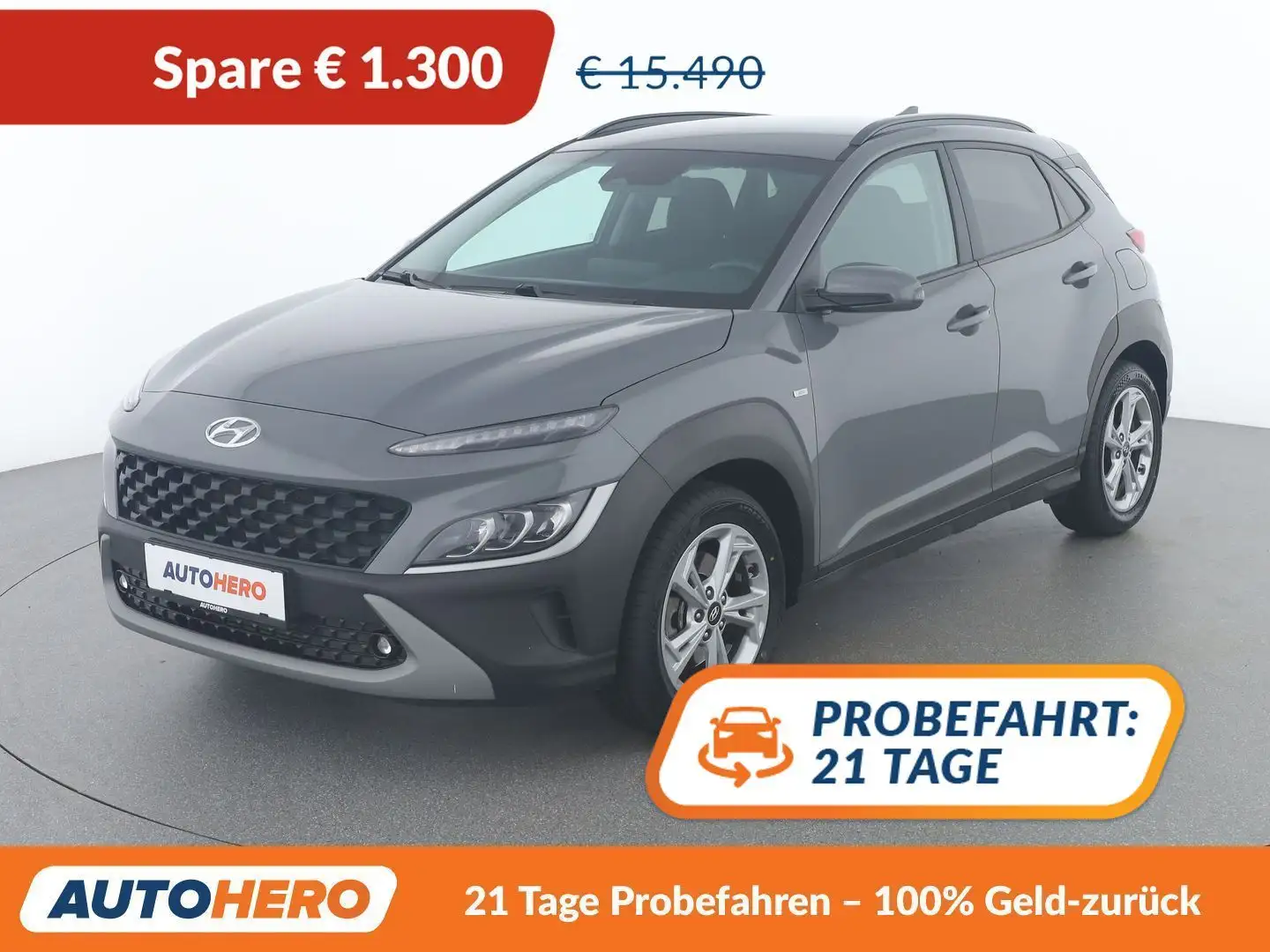 Hyundai KONA 1.0 T-GDI Mild-Hybrid Tecno 2WD Grau - 1