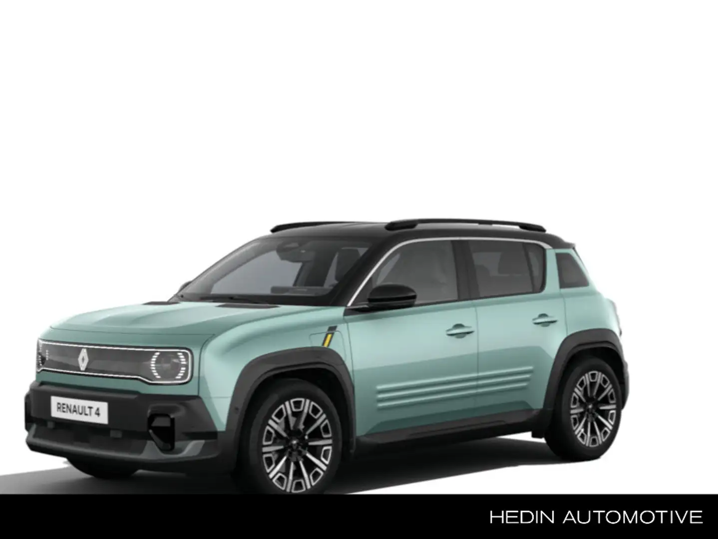 Renault R 4 comfort range iconic 52 kWh | TWO TONE VERT/NOIR | Groen - 1