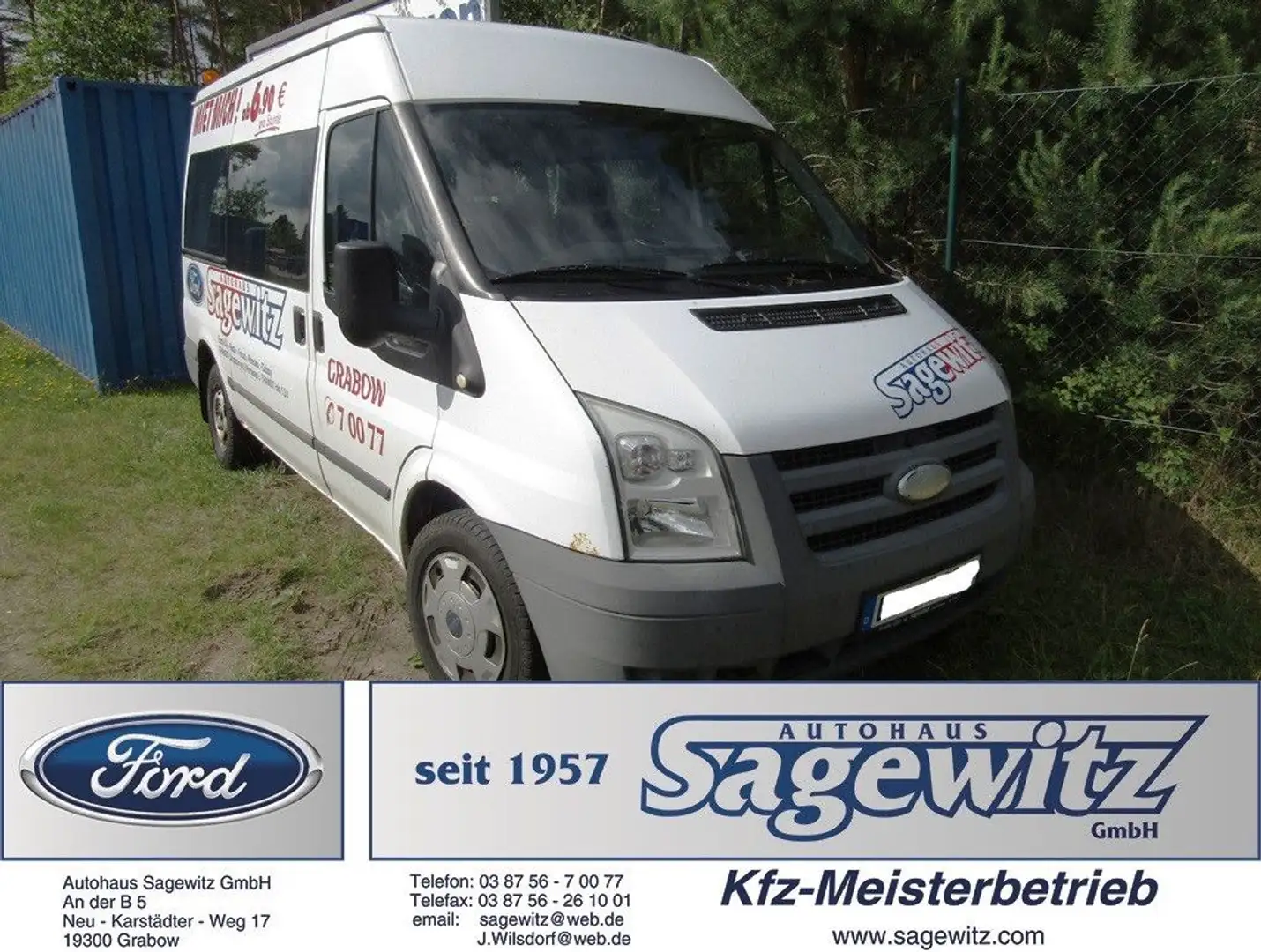 Ford Transit 2.2 TDCI Kombi FT 300 M + Rampe Weiß - 1
