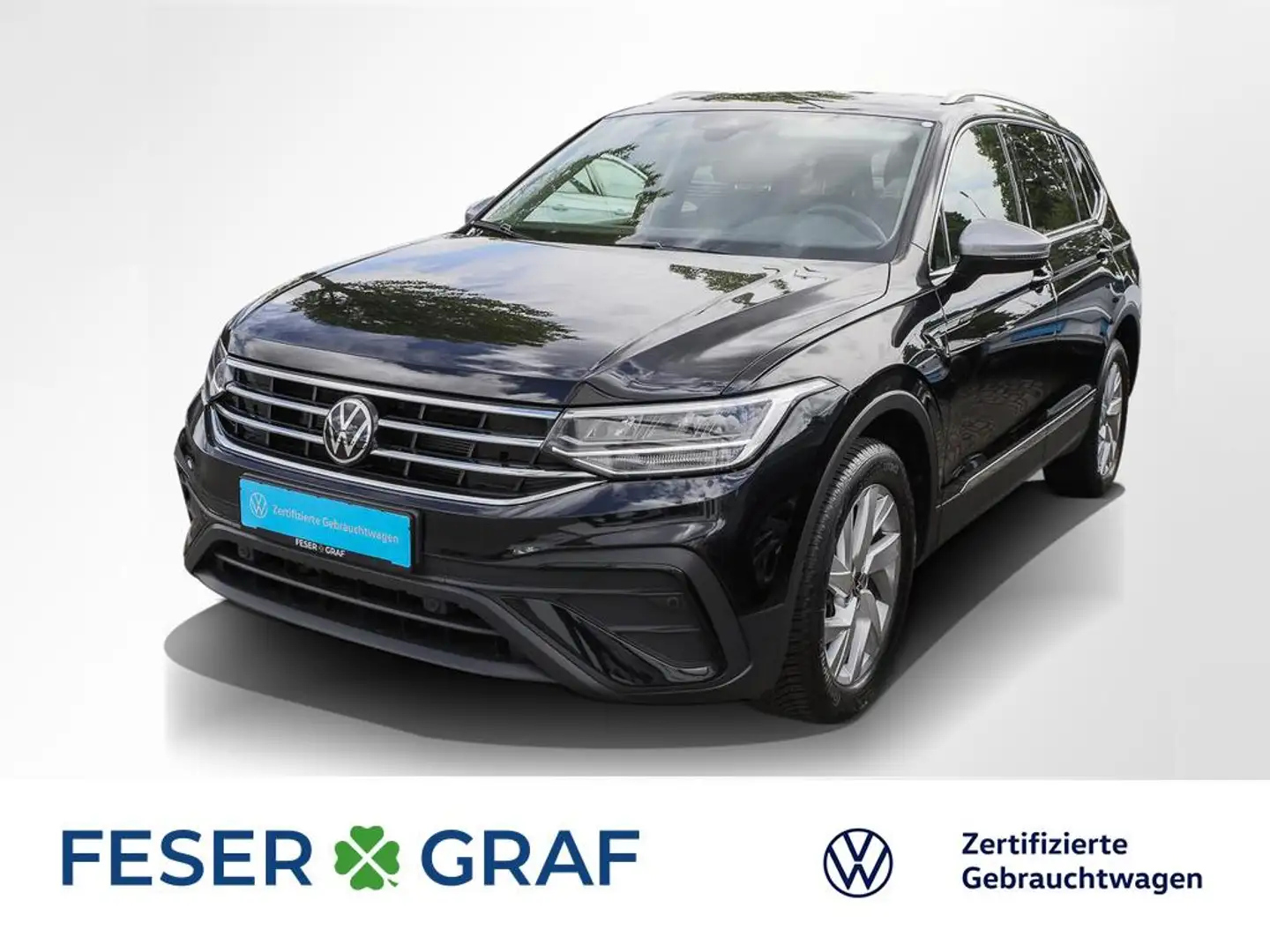 Volkswagen Tiguan Allspace 2.0 TDI Life 7Si AHK Navi RüKa Schwarz - 1