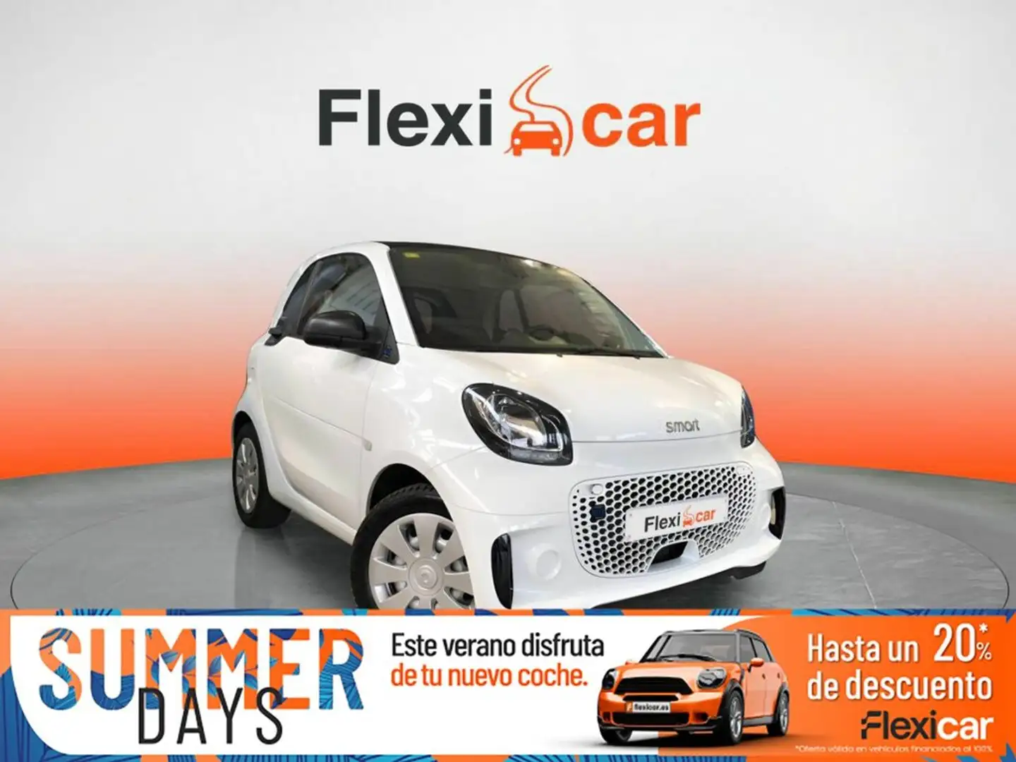 smart forTwo 60kW(81CV) EQ coupe Blanc - 1