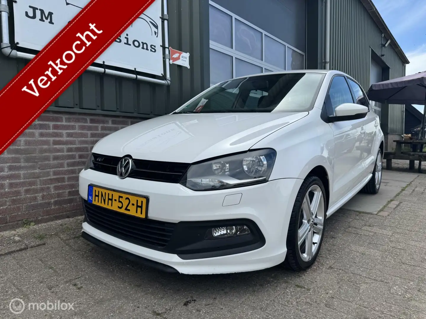 Volkswagen Polo 1.2 TSI R-Line|CarPlay|Airco|Lm velgen|APK nieuw| Blanco - 2