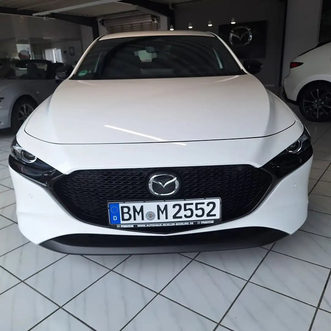Mazda 3 2.5L e-SKYACTIV G 140ps Homura Blanc - 1