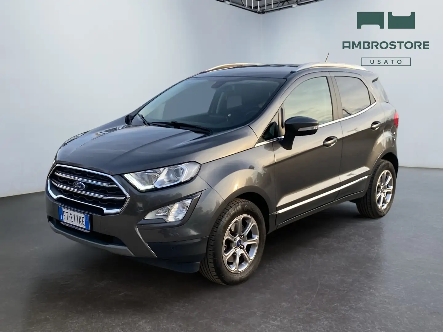 Ford EcoSport 2018 - EcoSport 1.0 ecoboost Titanium s&s 125cv my Gris - 1