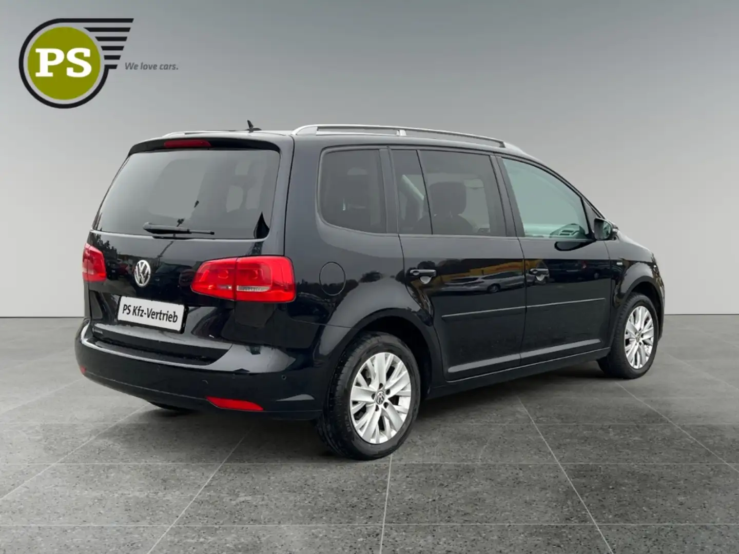 Volkswagen Touran Life 1.6 TDI 7-Sitzer AHK-abnehmbar KLima SHZ Park Schwarz - 2